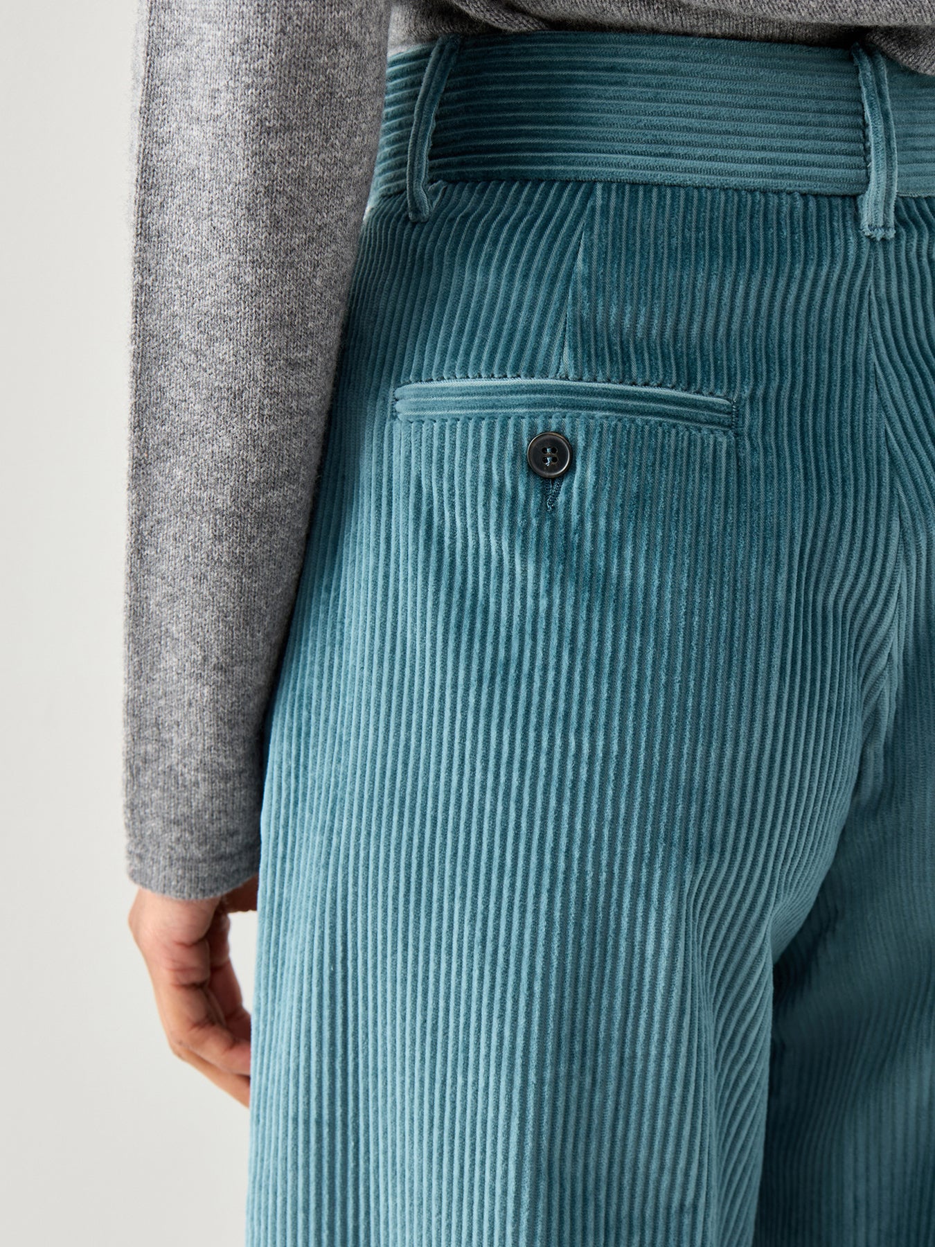 Tania Cord Wide Leg Trouser Blue