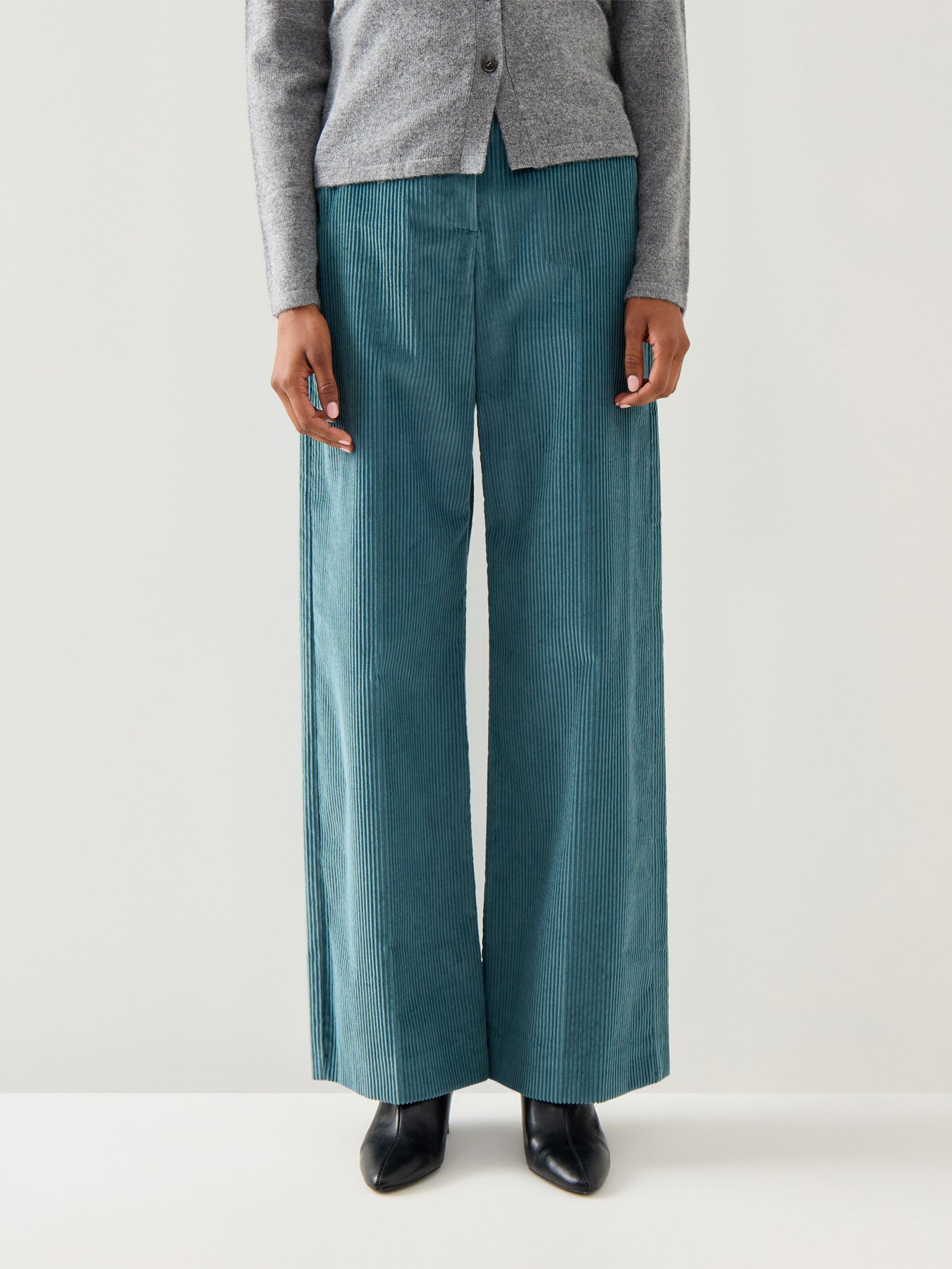 Tania Cord Wide Leg Trouser Blue