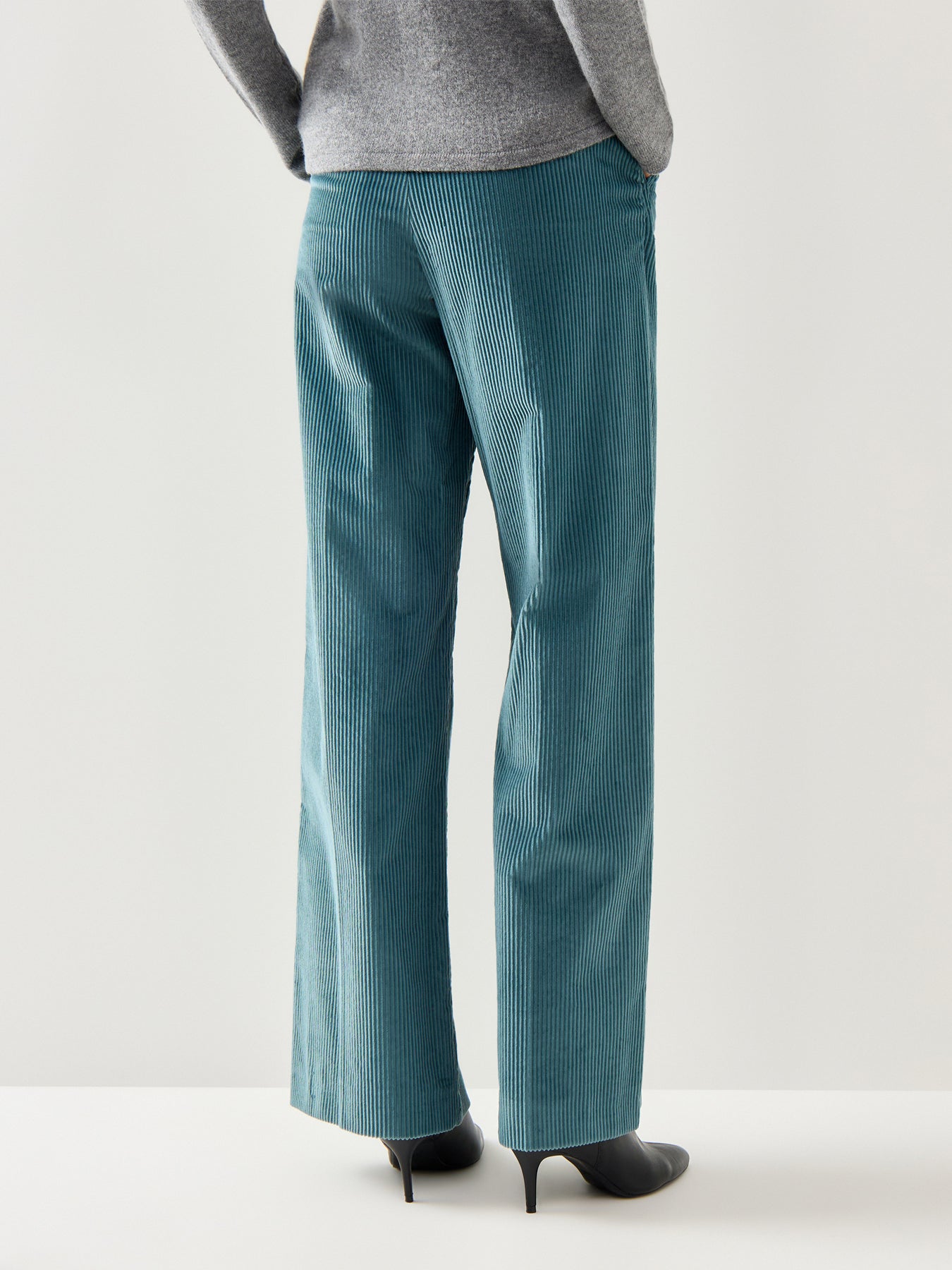 Tania Cord Wide Leg Trouser Blue