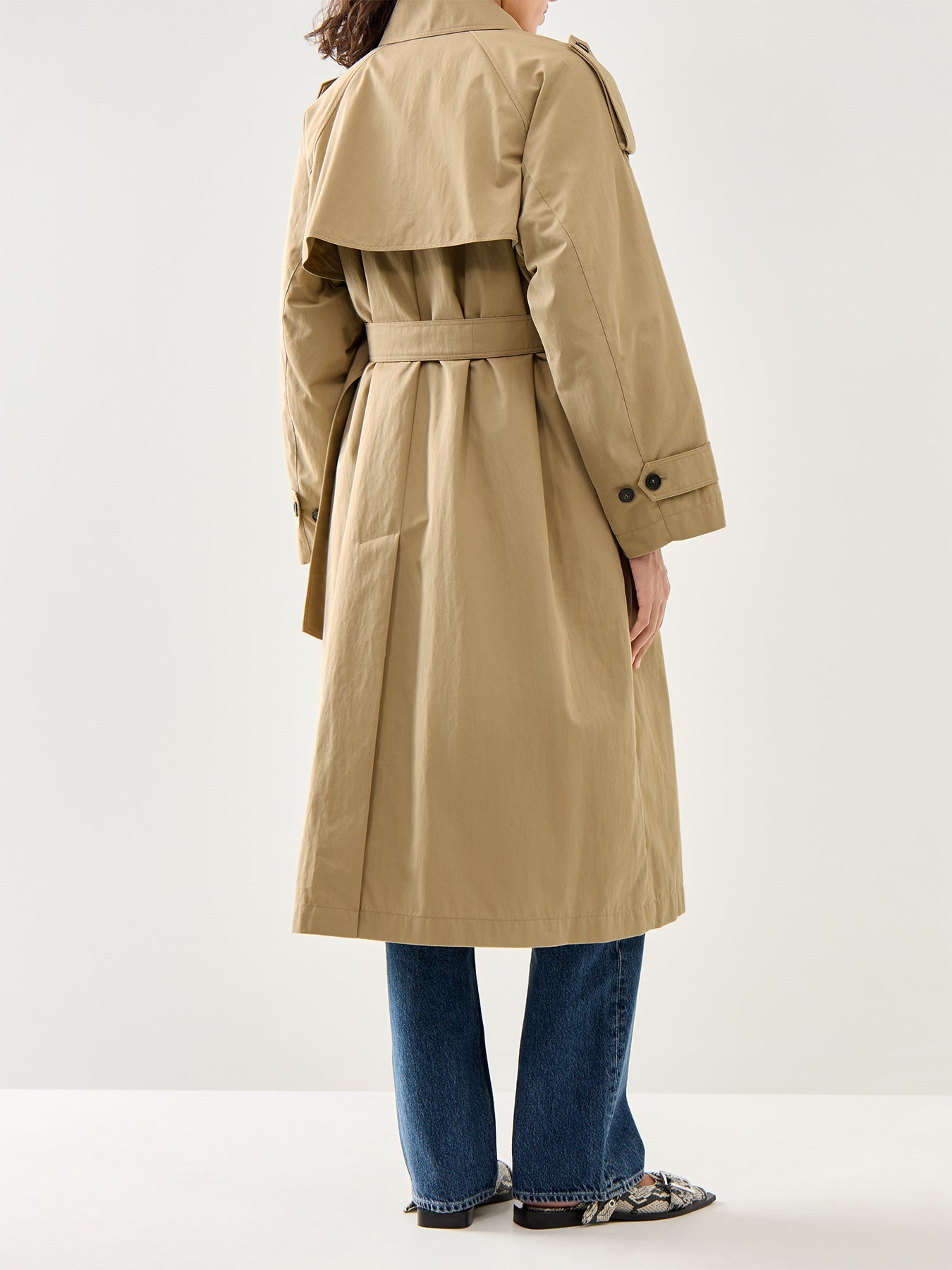 Ghia Classic Long Cotton Trench Coat