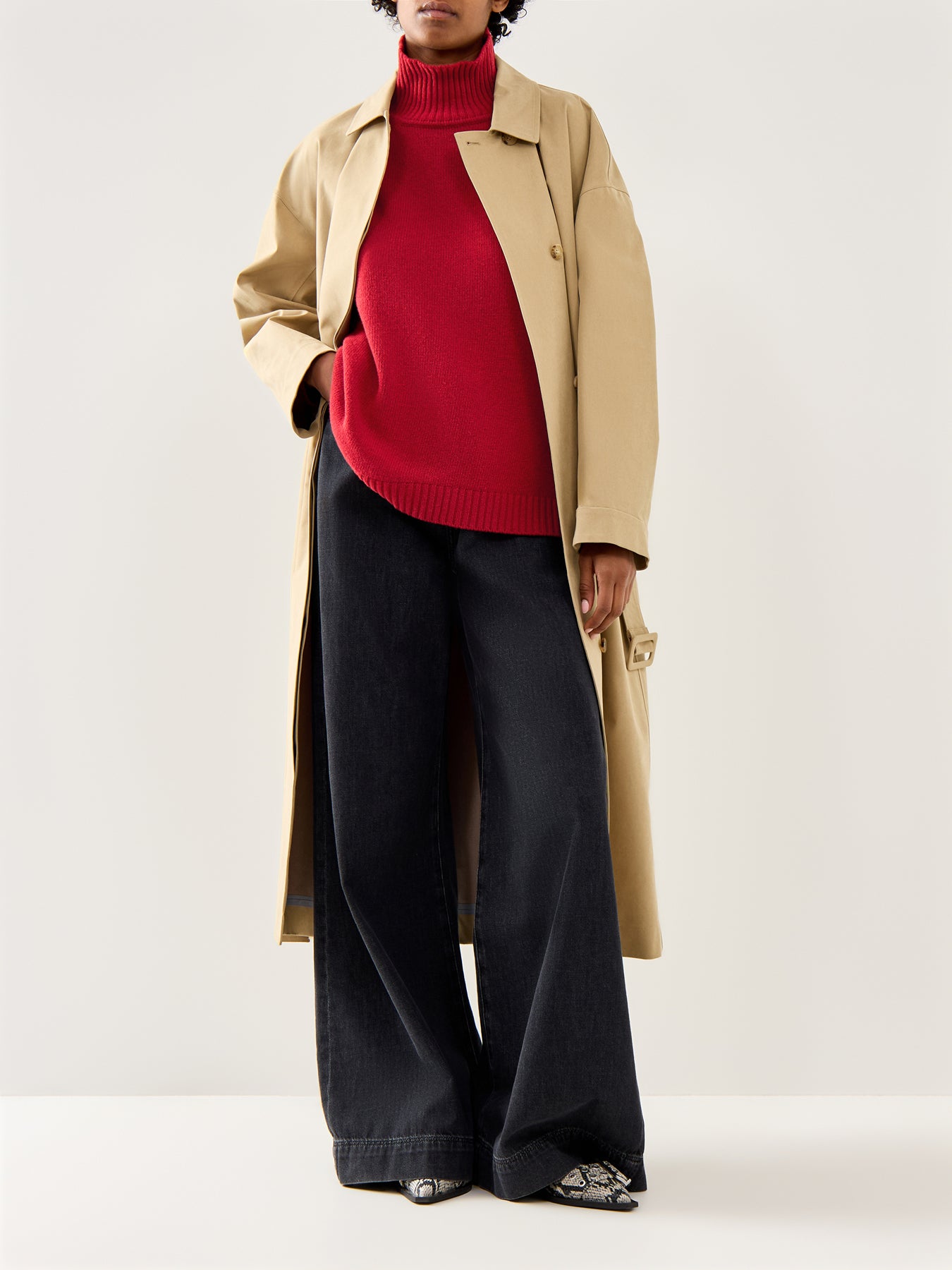 Borgia High Neck Knitwear Berry Red