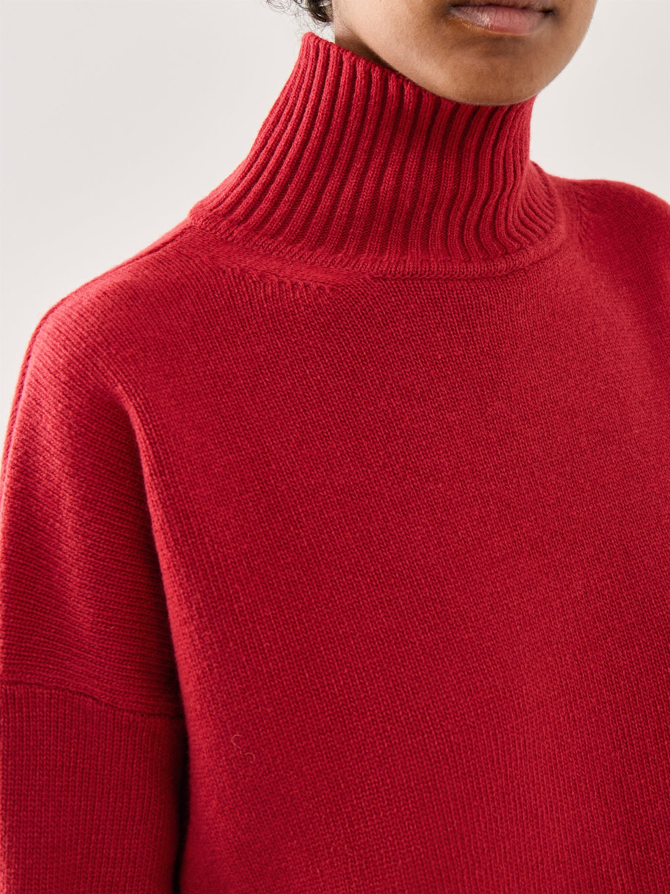 Borgia High Neck Knitwear Berry Red