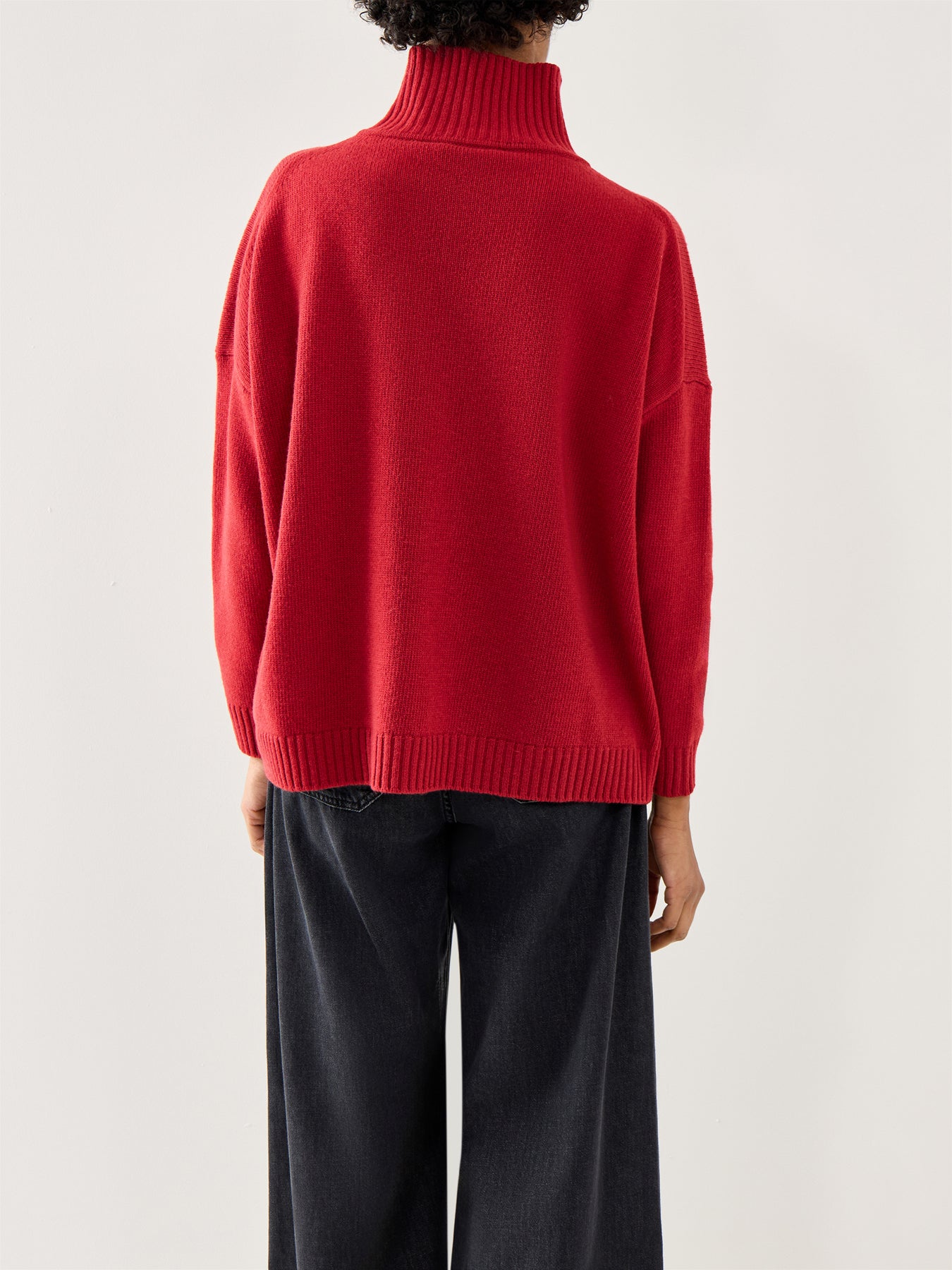 Borgia High Neck Knitwear Berry Red