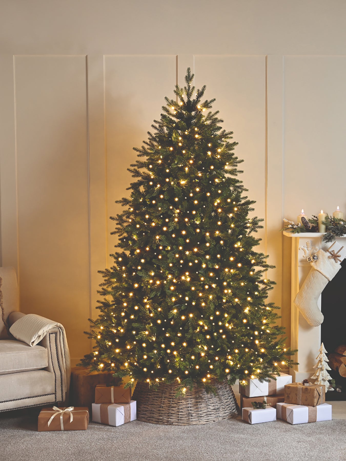 Christmas Compact Lights 1000 Warm White