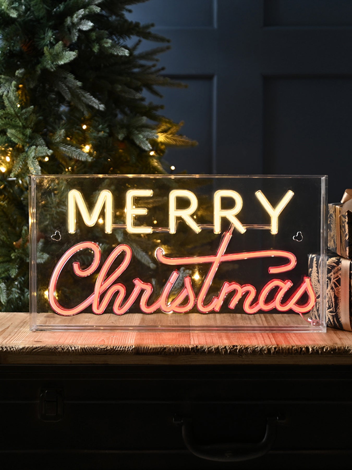 Merry Christmas LED Neon Flex Sign 43cm