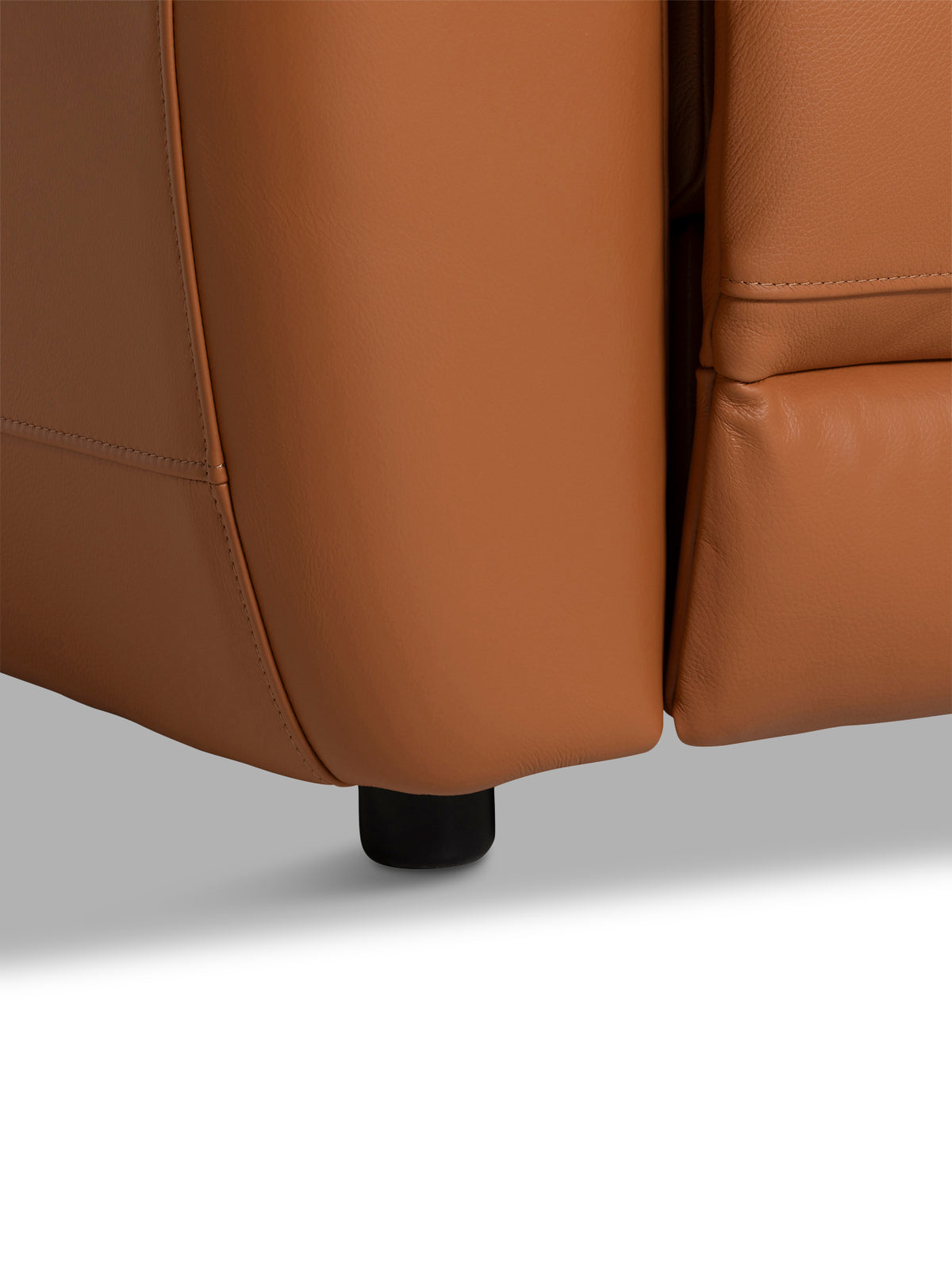 Glendale Brown Leather Power Motion Recliner 2 Seater Sofa, With Power Headrest