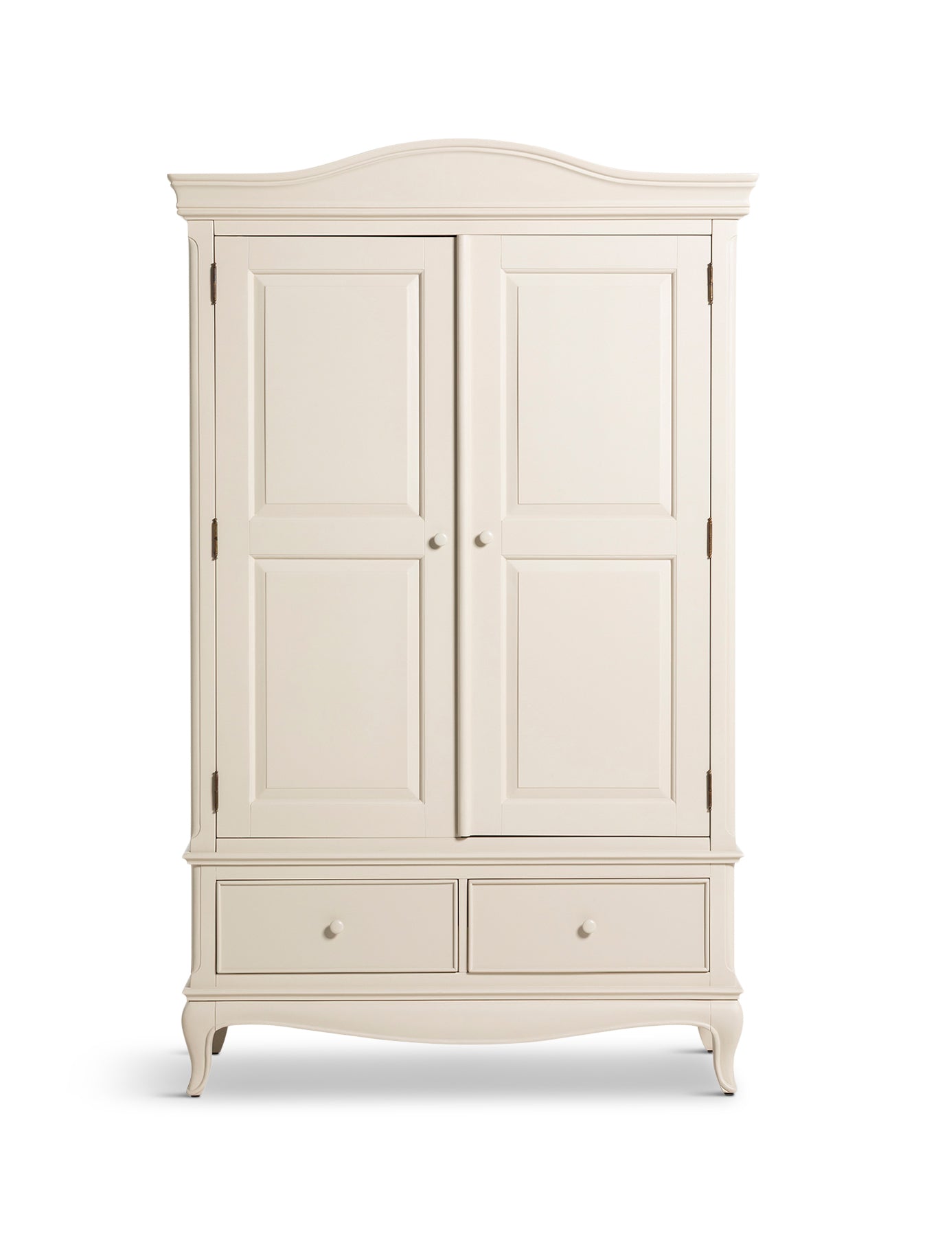 Calista Off White Wooden Double Wardrobe