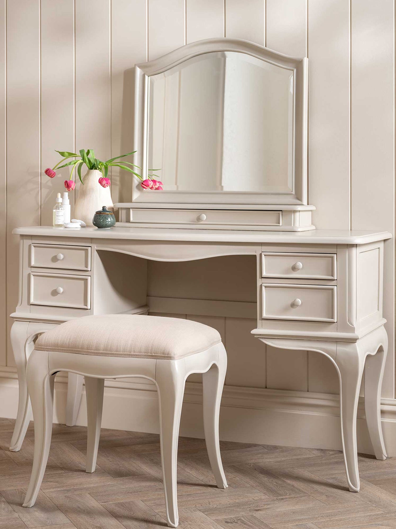 Calista Off White Wooden Dressing Table