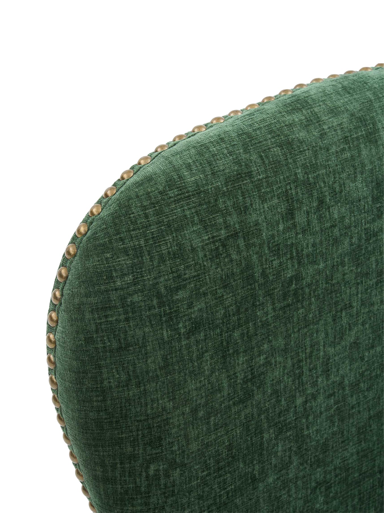 Gable Green Fabric Dining Chair with Dark Legs