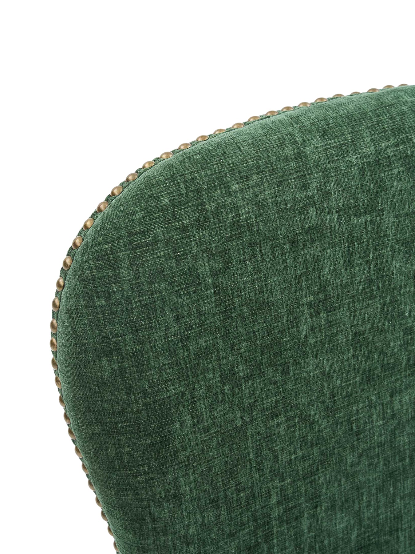 Gable Green Fabric Dining Chair with Light Legs