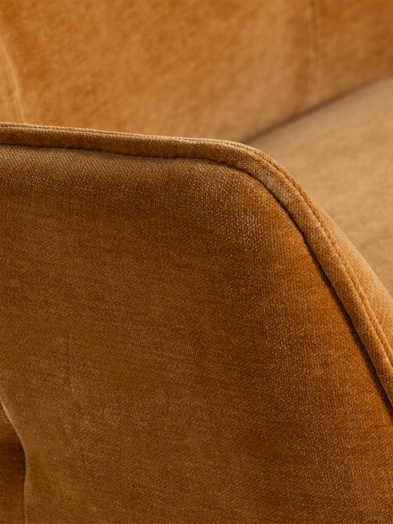 Milne Light Brown Fabric Swivel Armchair