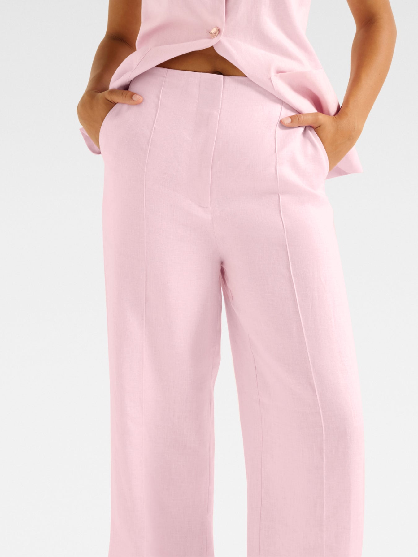 Cynthia Linen Wide Leg Pants