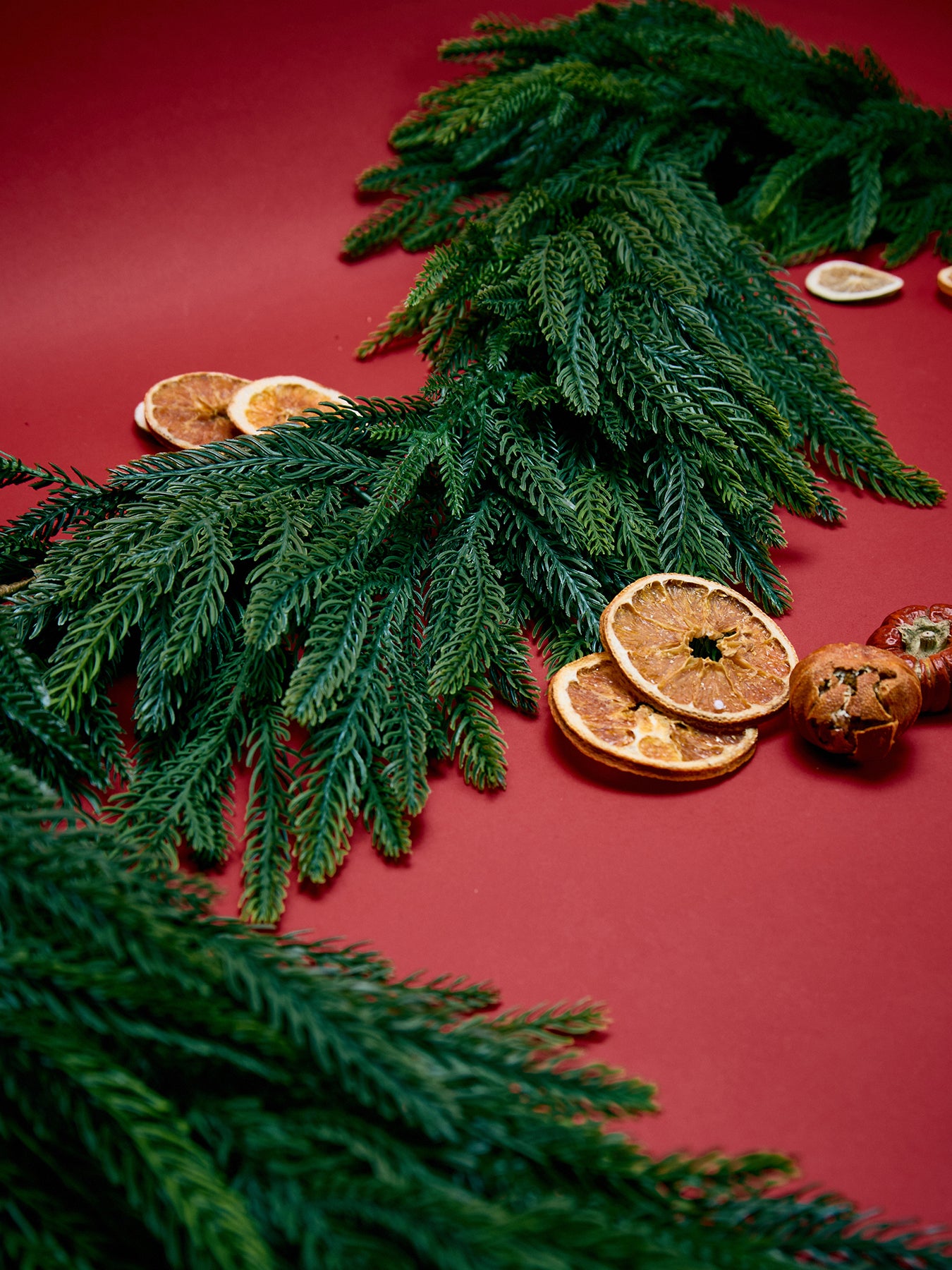 Waxed Pine Festive Garland
