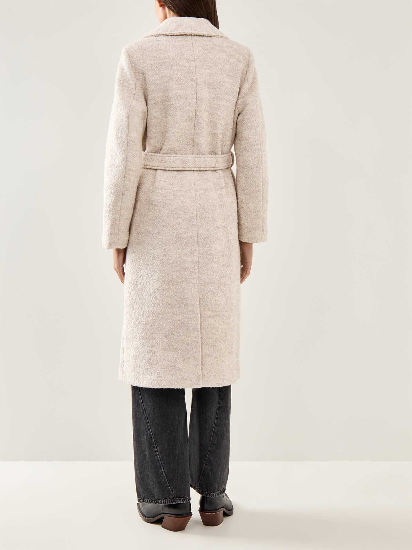 Rosa Boucle Coat Grey