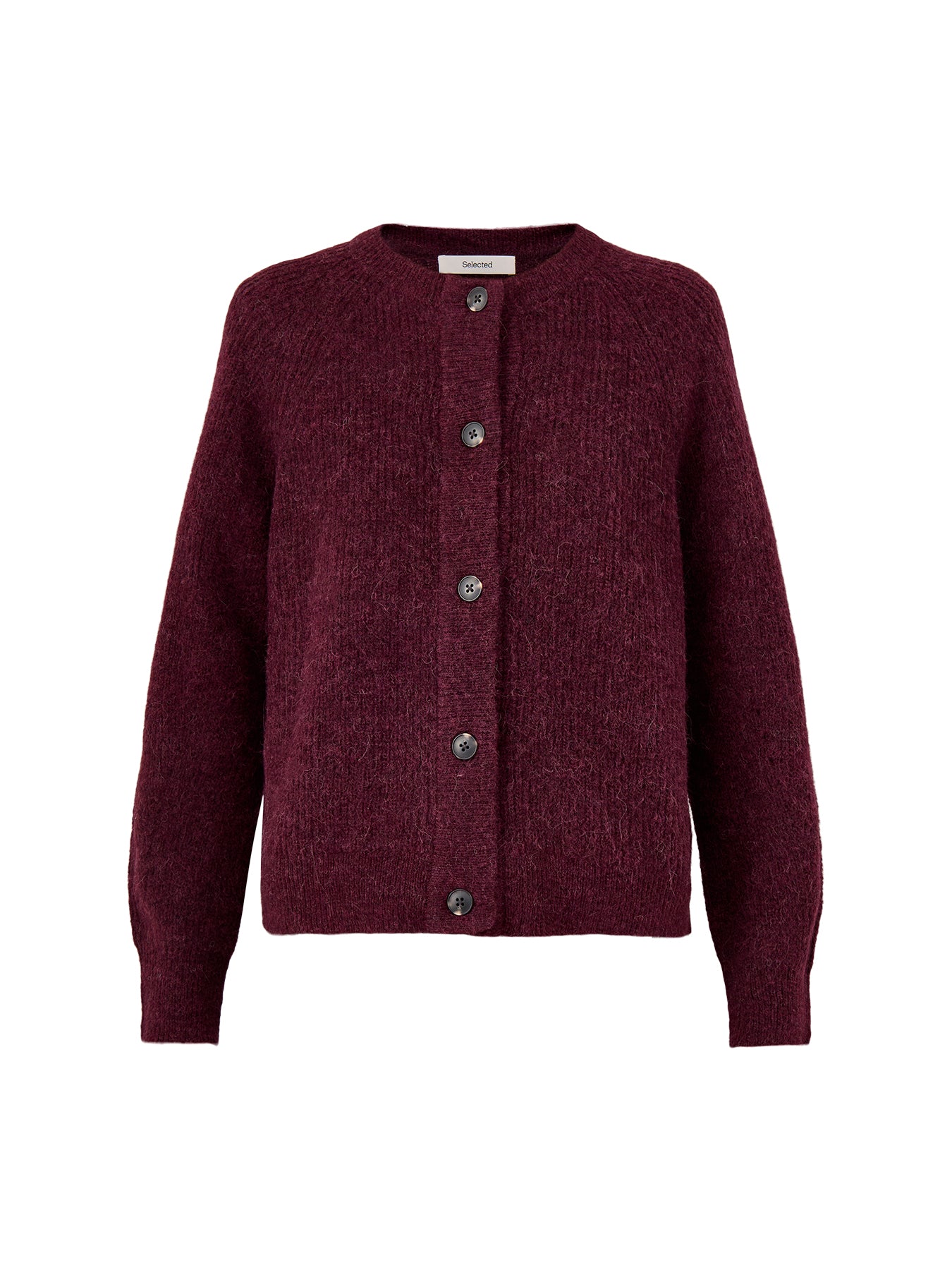 Lulu Knit Cardigan Fig Melange