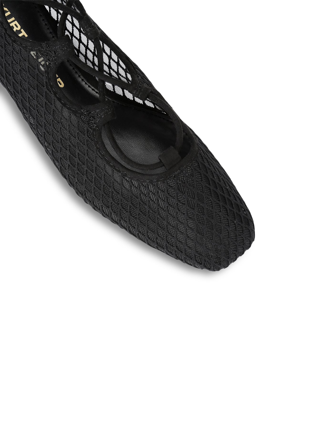 Nina Tie Up Black Flats