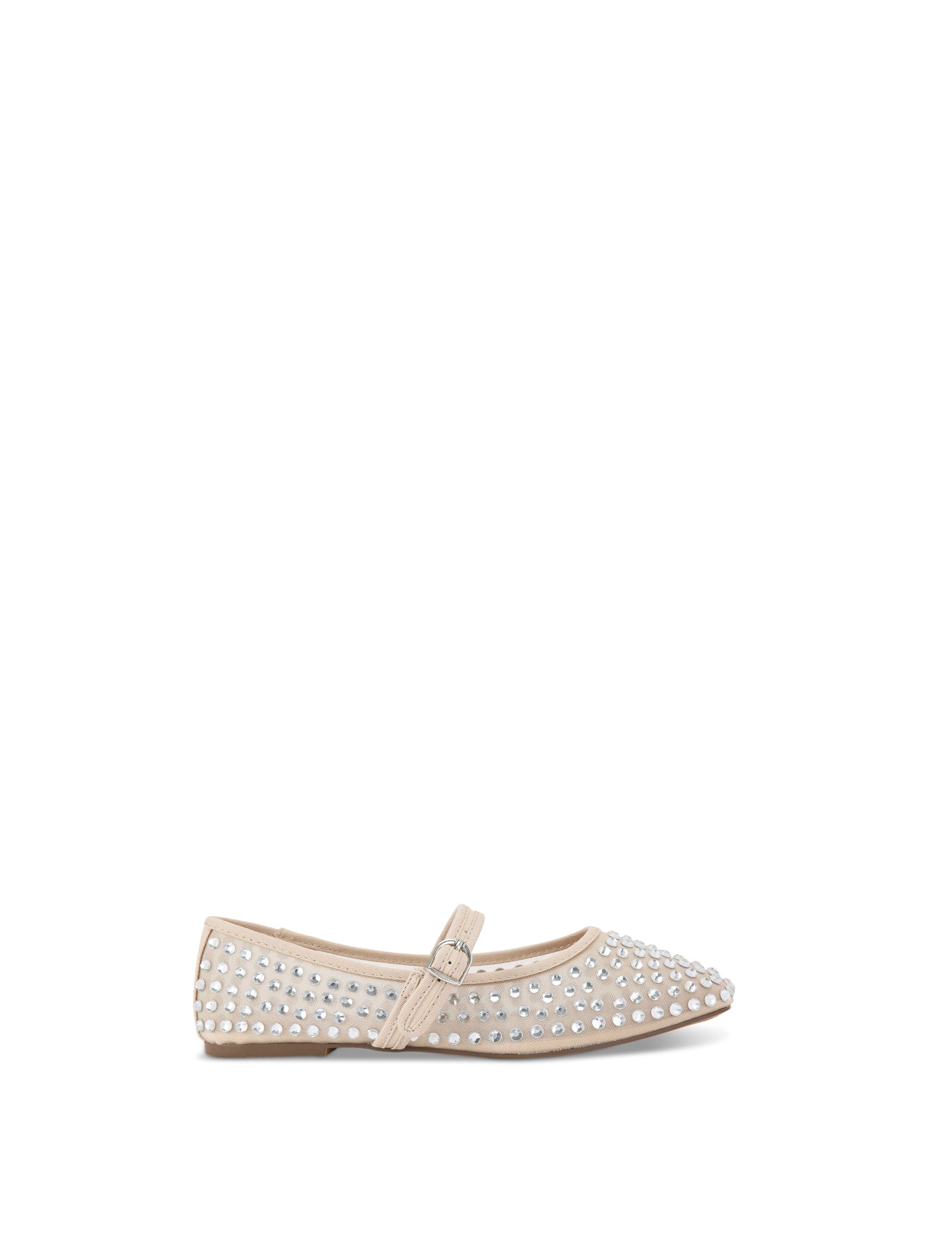 Nina Mesh Gem Blush Ballet Flats