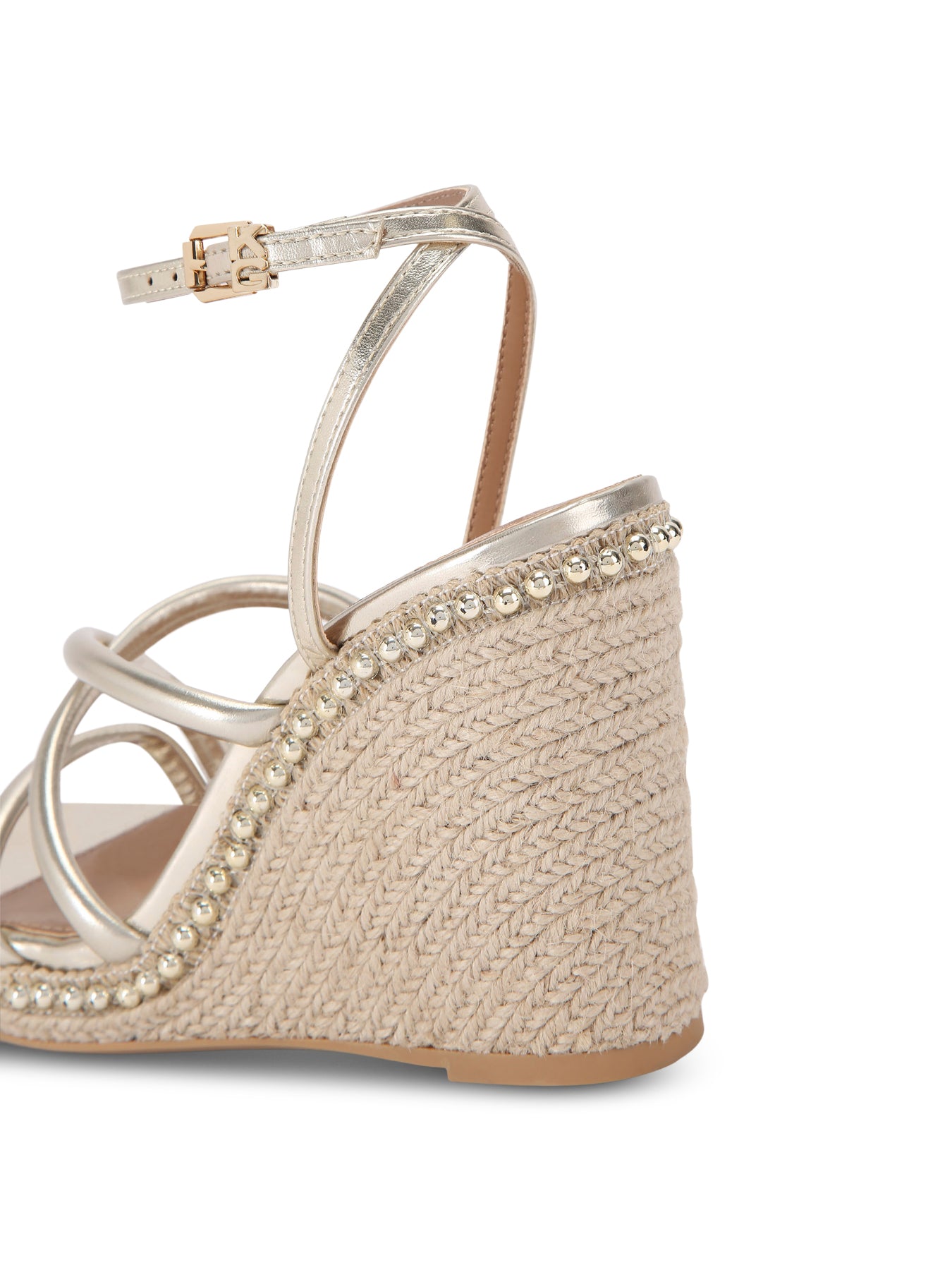 Peyton Wedge Sandals Gold