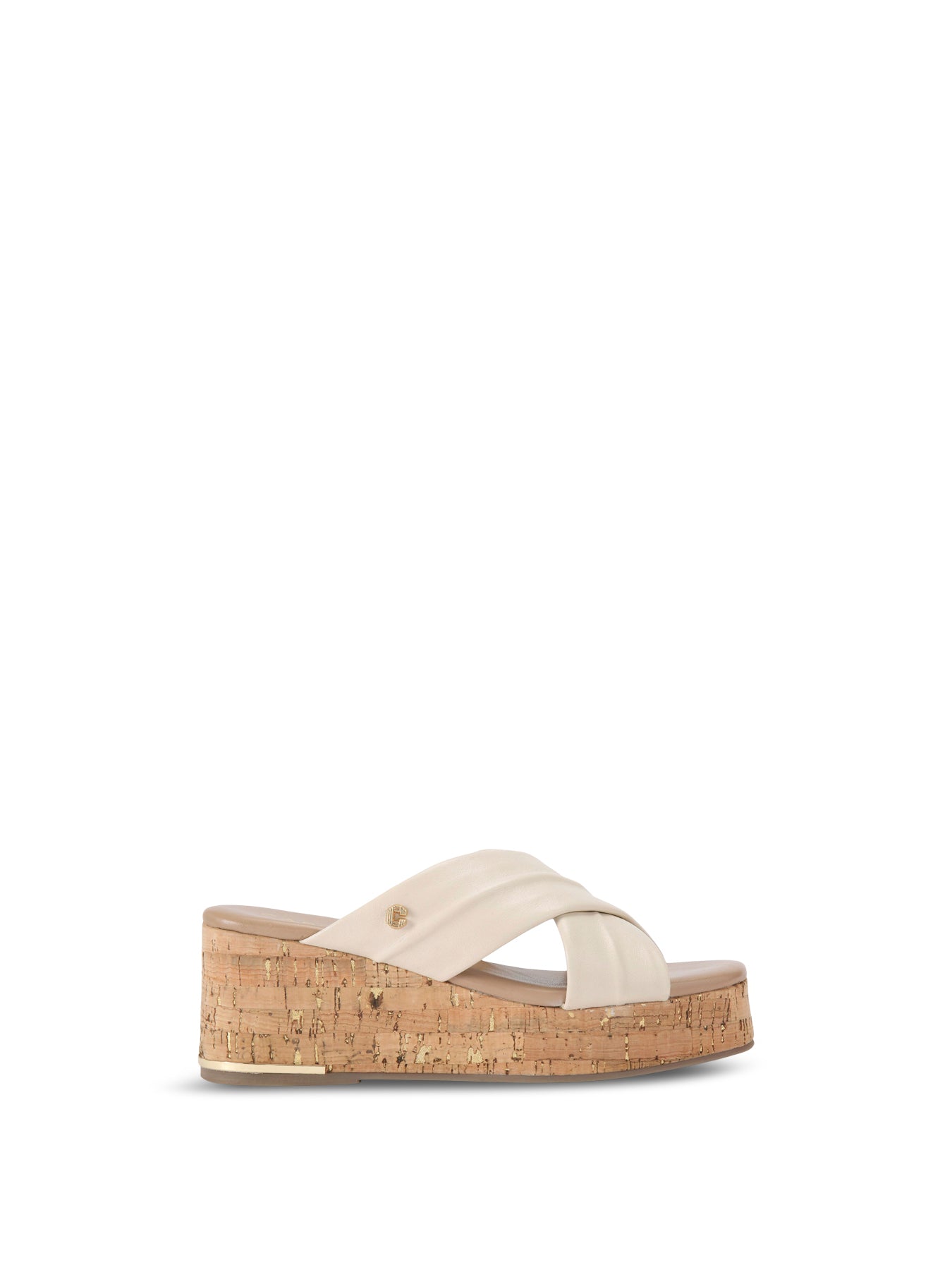 Fresco Bone Leather Cross Wedge