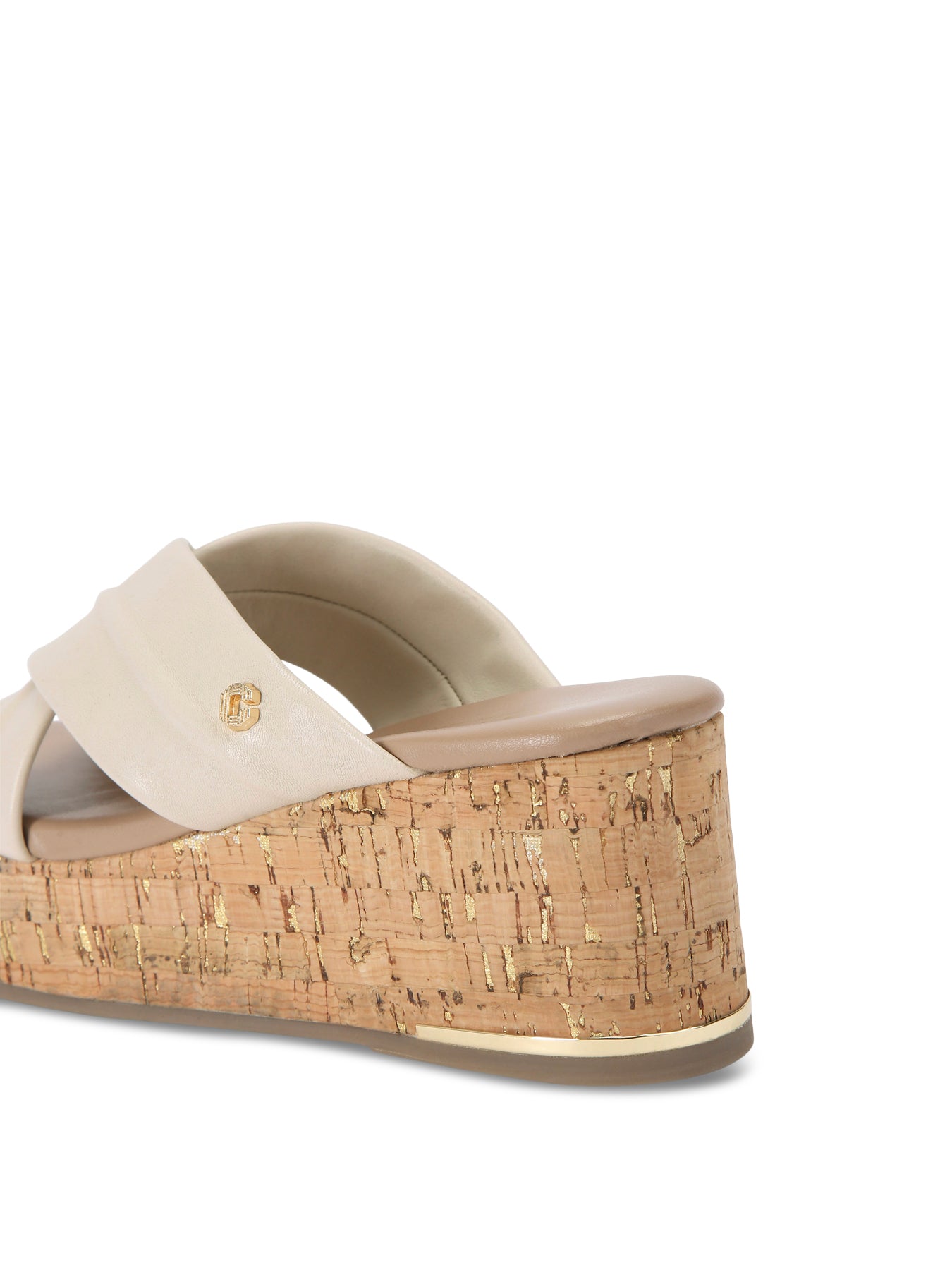 Fresco Bone Leather Cross Wedge