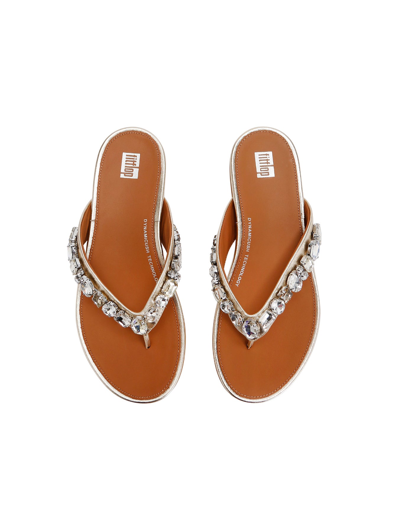 Gracie Jewel Del Metallic Flip Flop