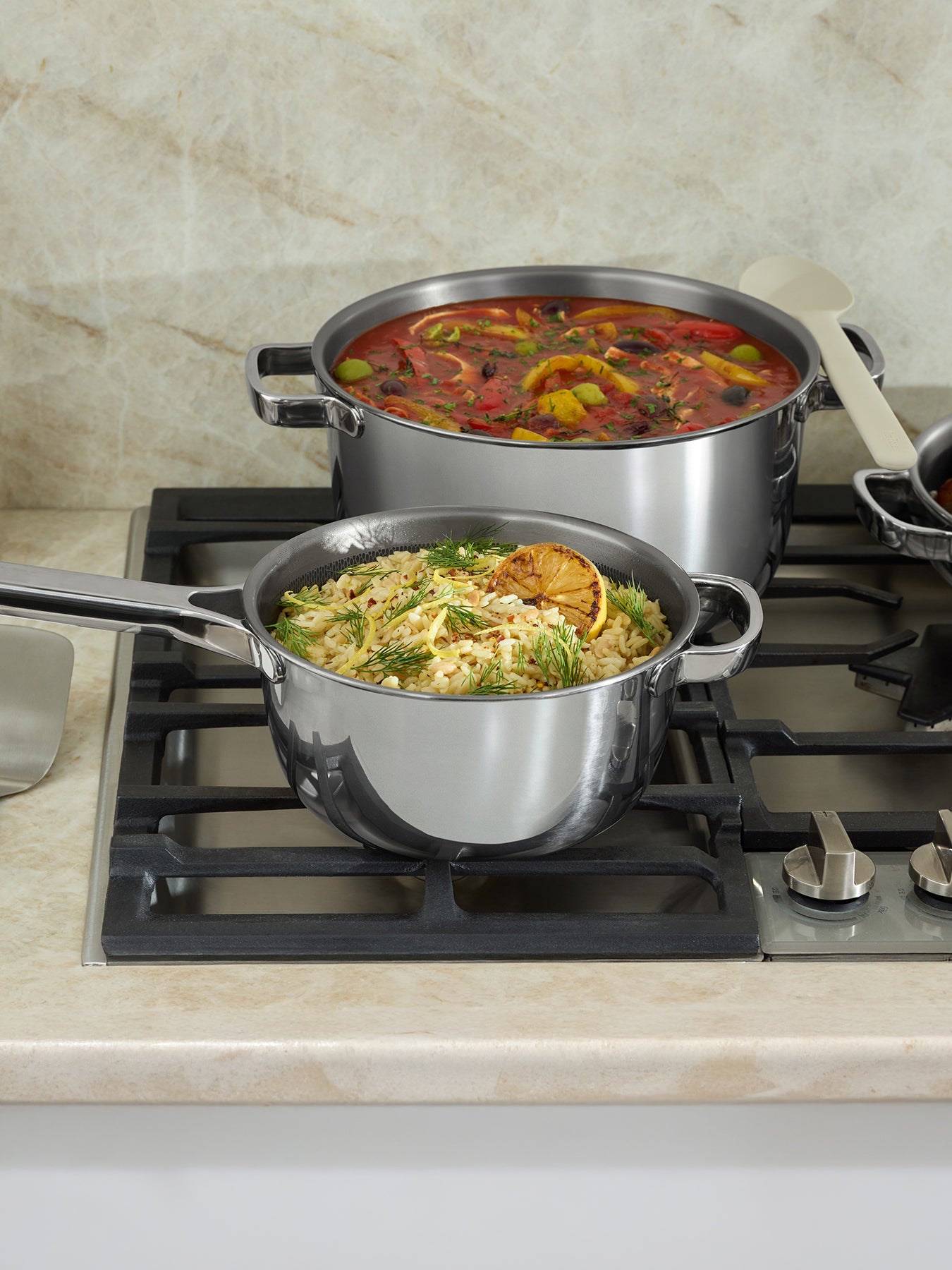 Titanium Pro Cookware Set Chrome