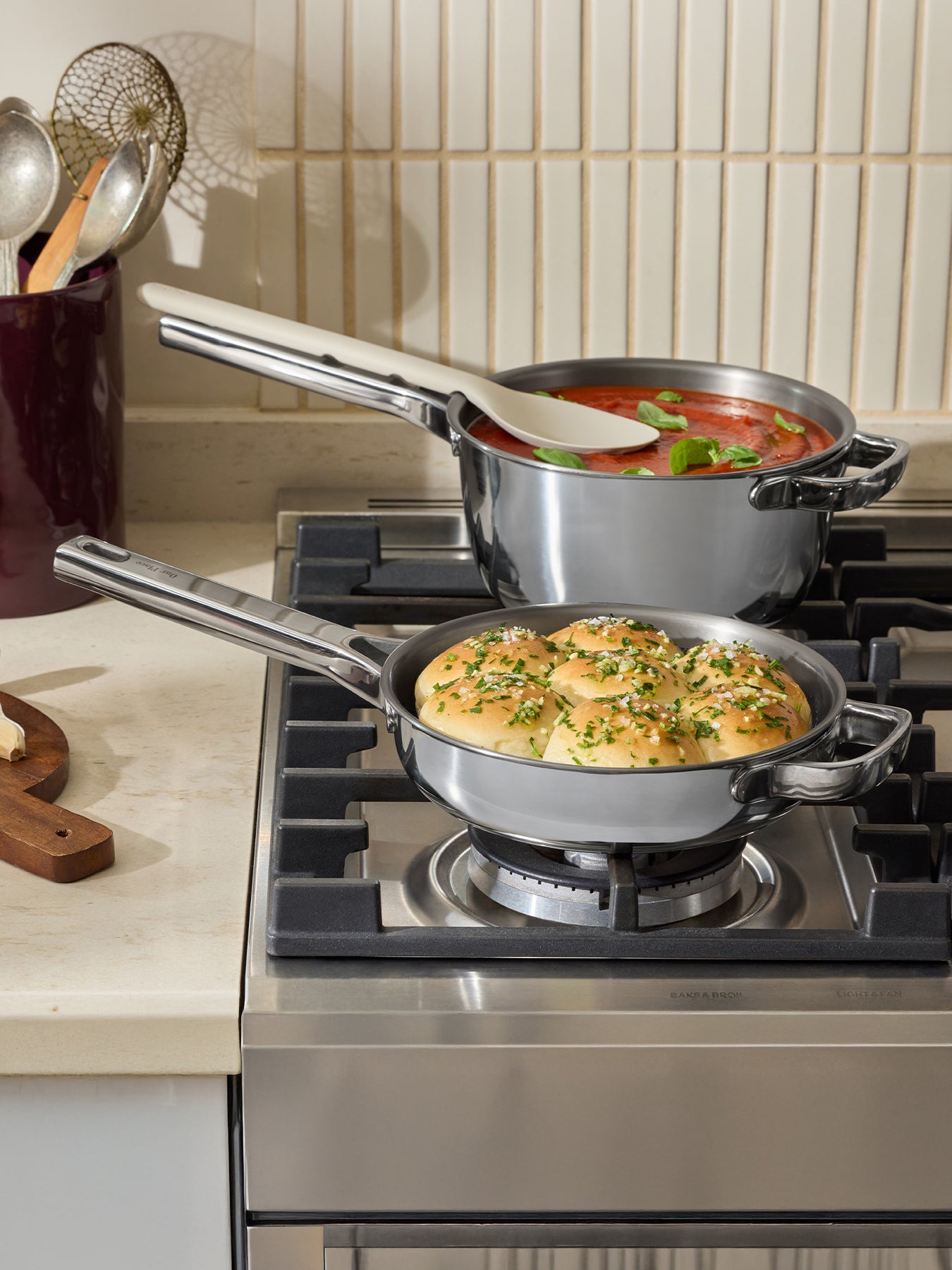 Titanium Pro Cookware Set Chrome