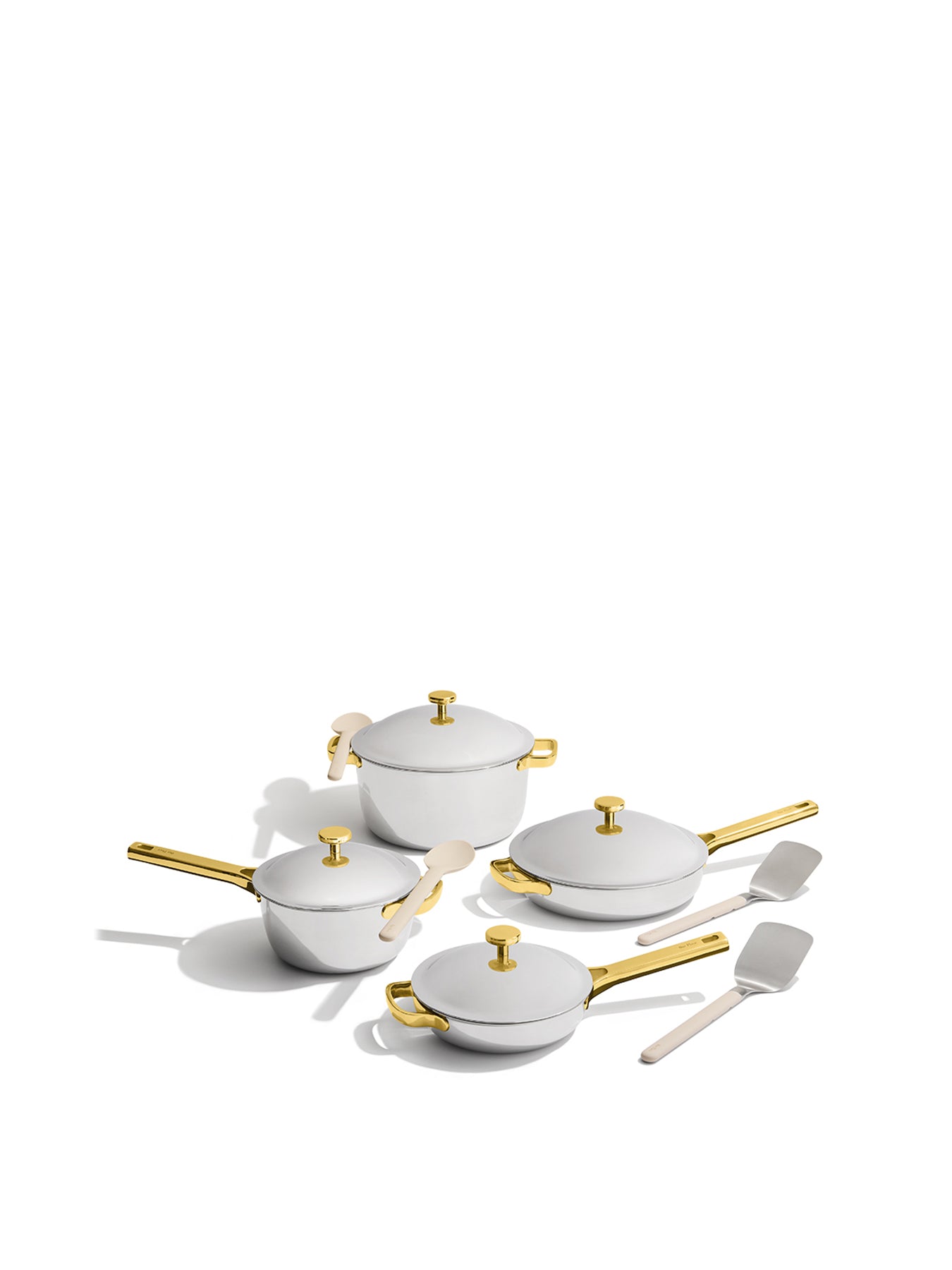 Titanium Pro Cookware Set Chrome/Gold