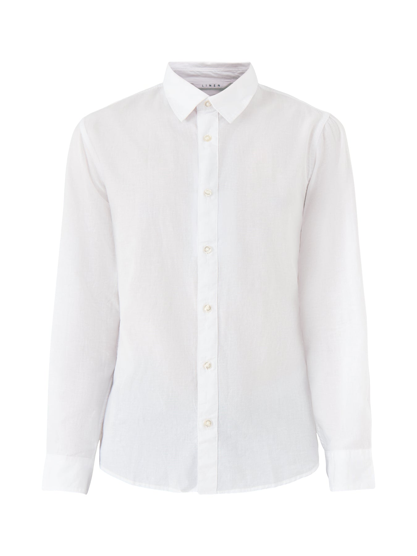 Cotton White Long Sleeve Shirt