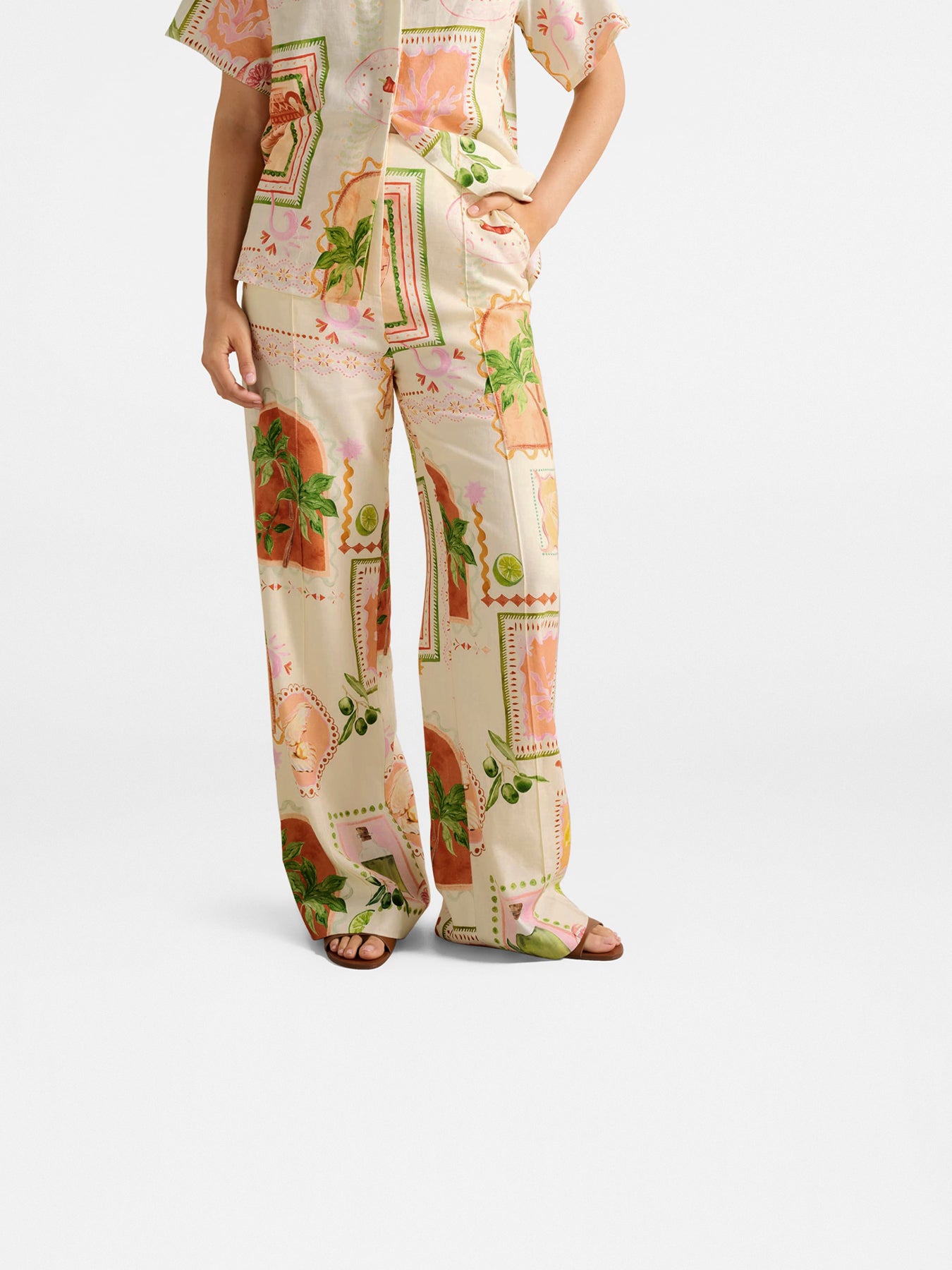 Ola Linen Wide Leg Pants