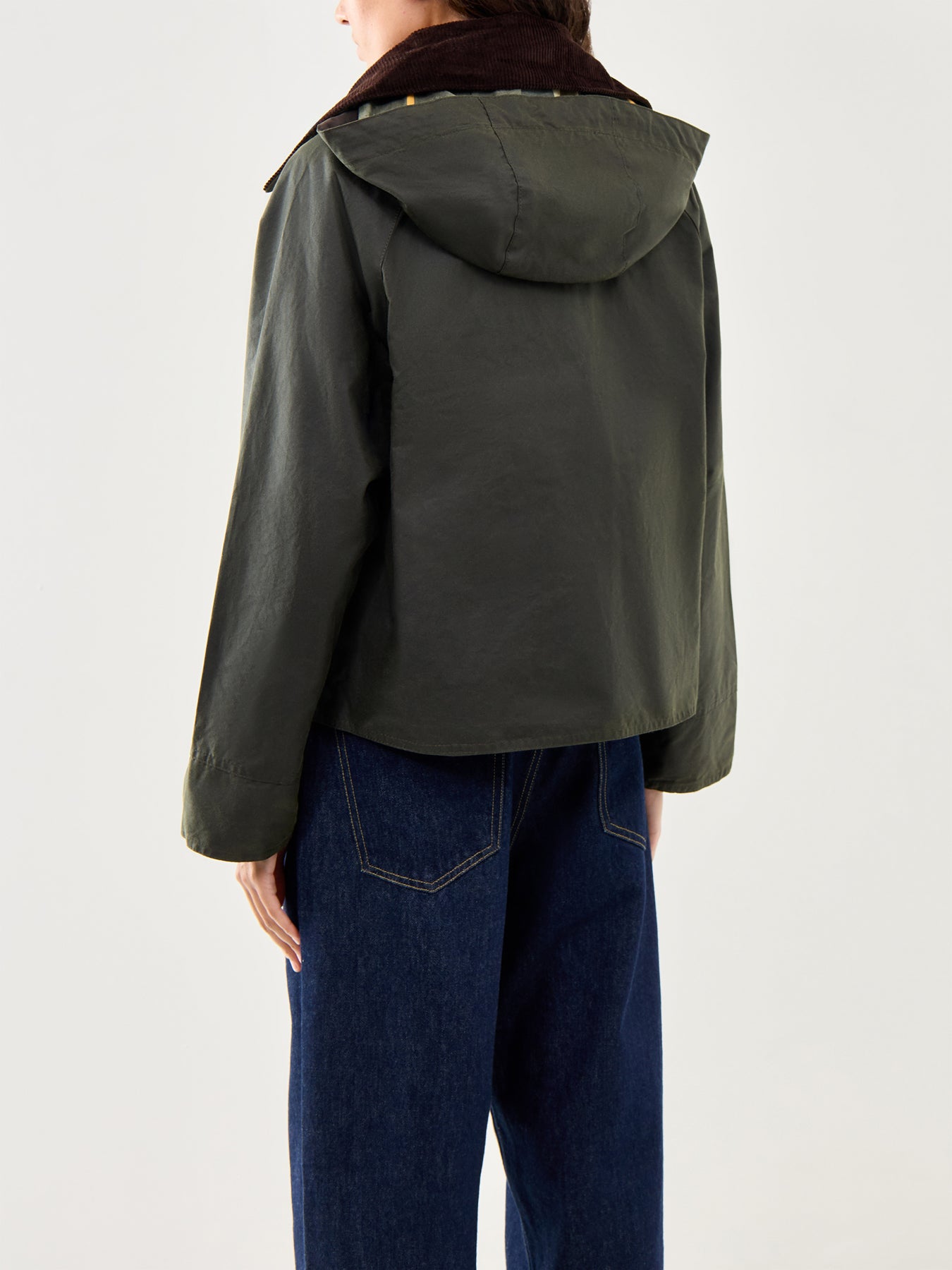 Womens Barbour Reighton Wax Jacket Fern