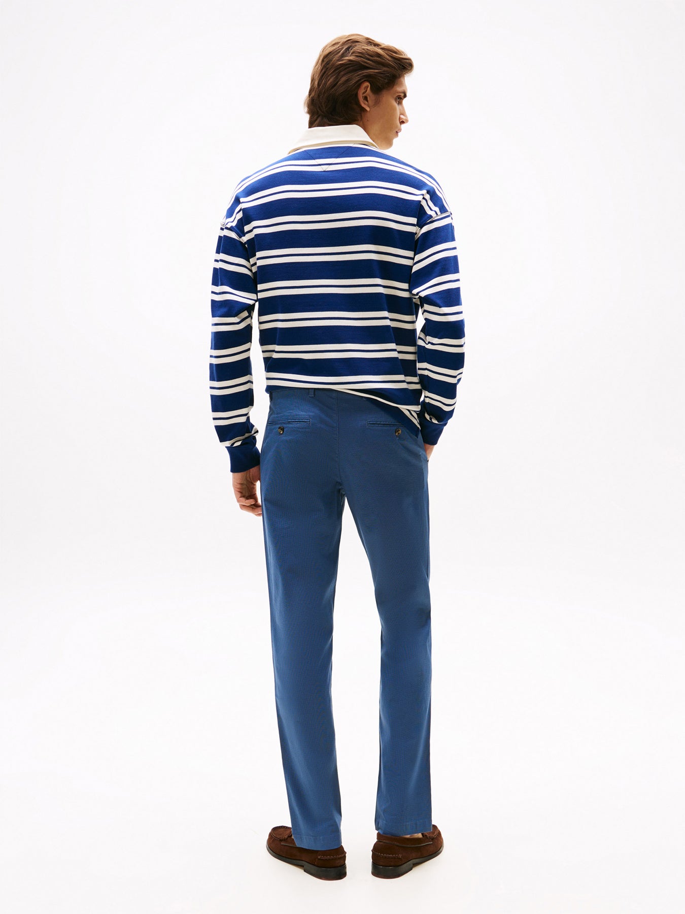 Denton Micro Print Straight Leg Chinos