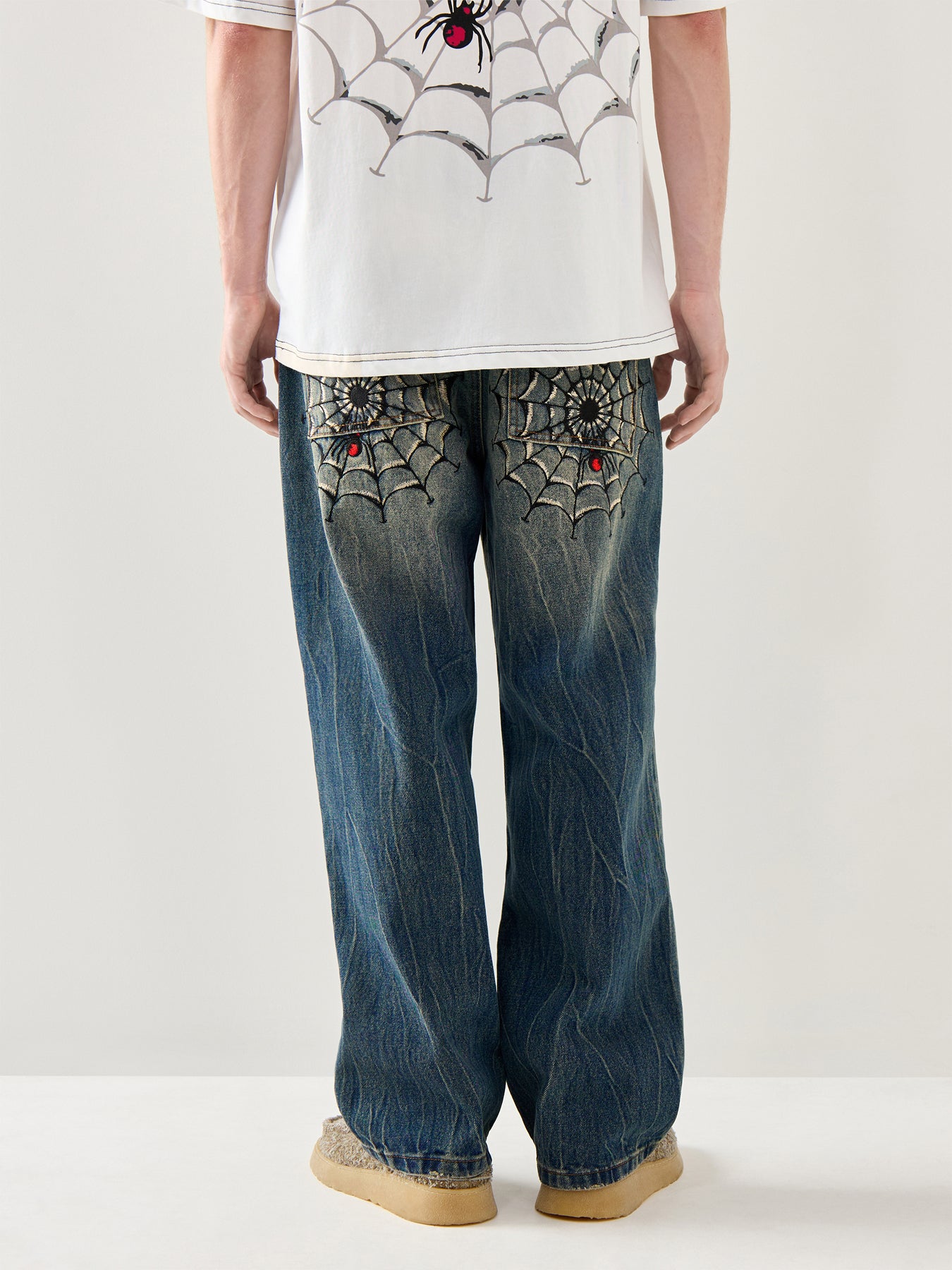Black Widow Jeans Sand Wash Blue
