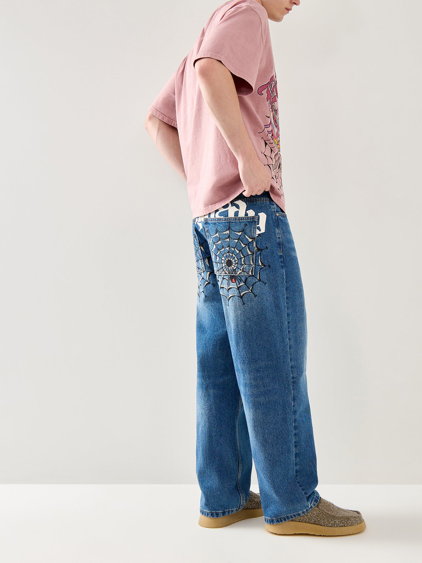 Black Widow Oversized Jeans Blue