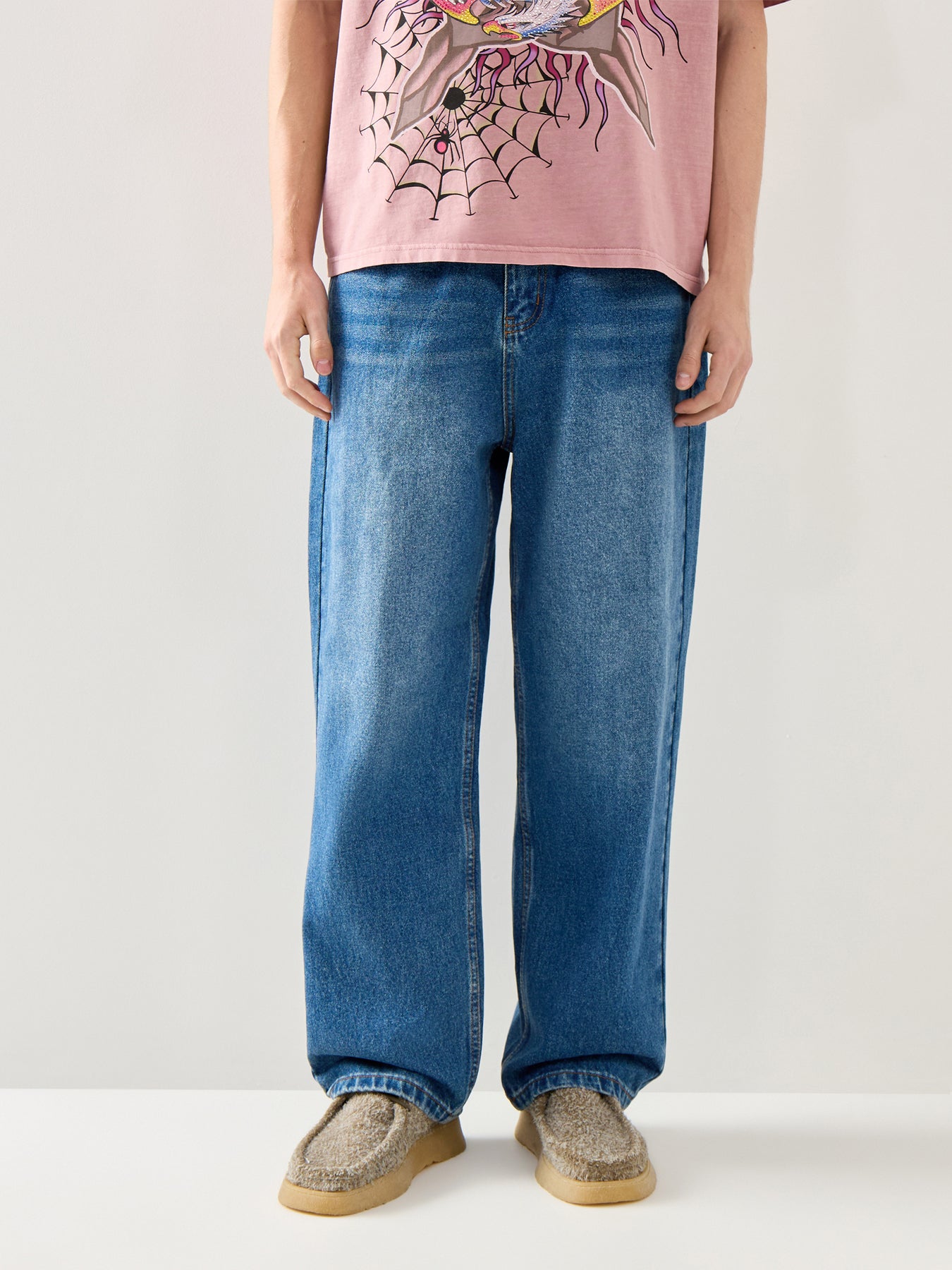 Black Widow Oversized Jeans Blue