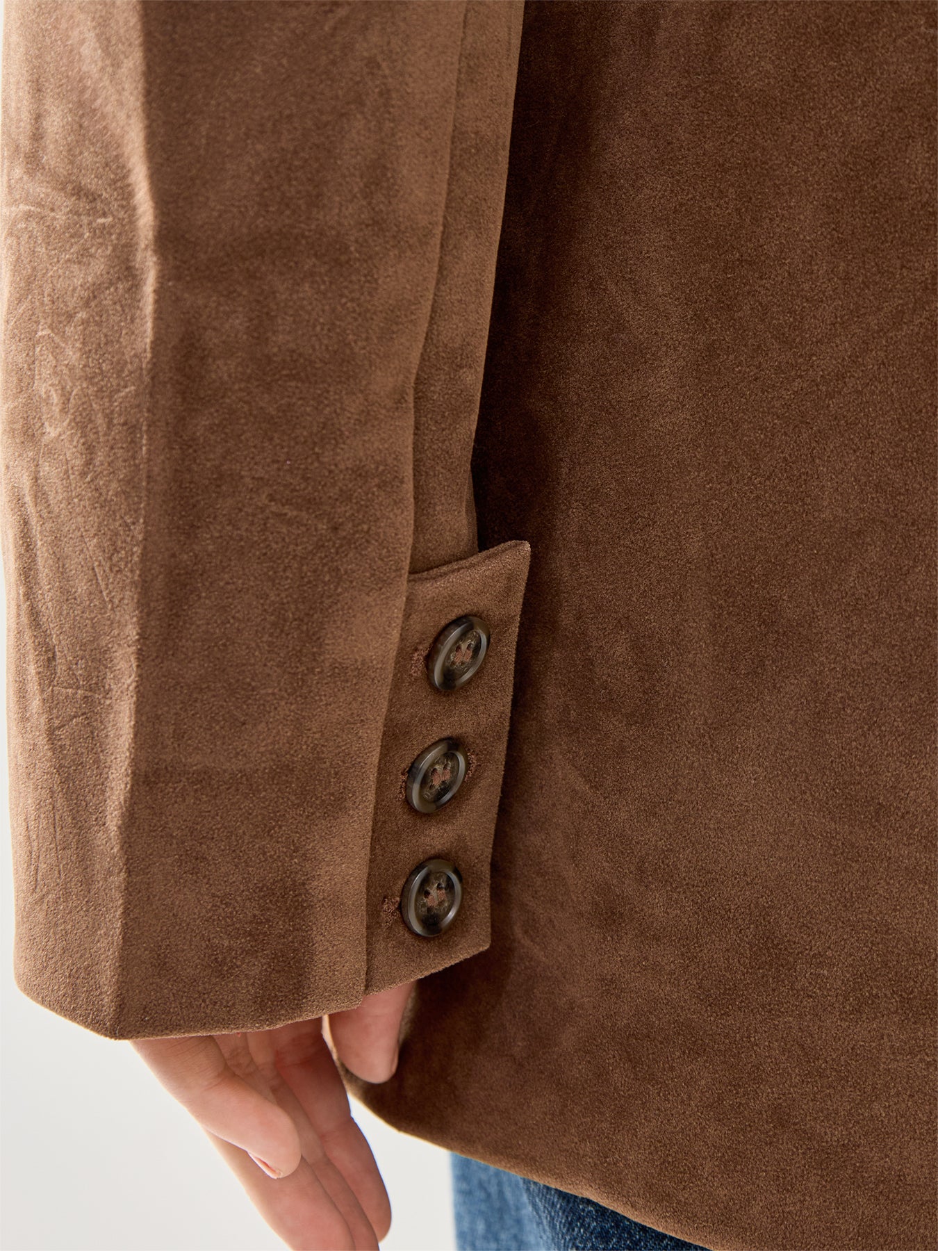 Paper Cut Vegan Blazer Brown