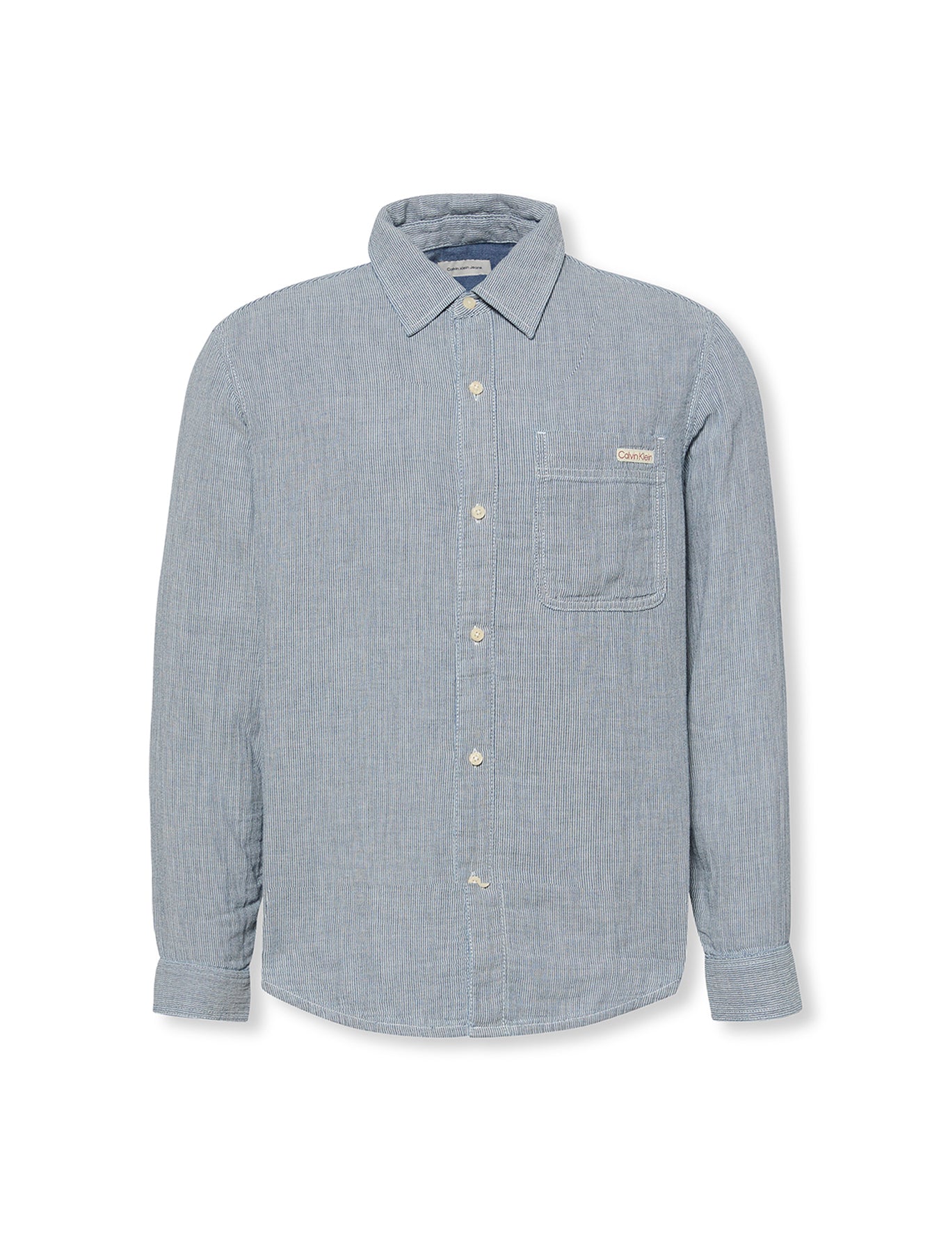 Double Face Striped Cotton Long Sleeves Shirt