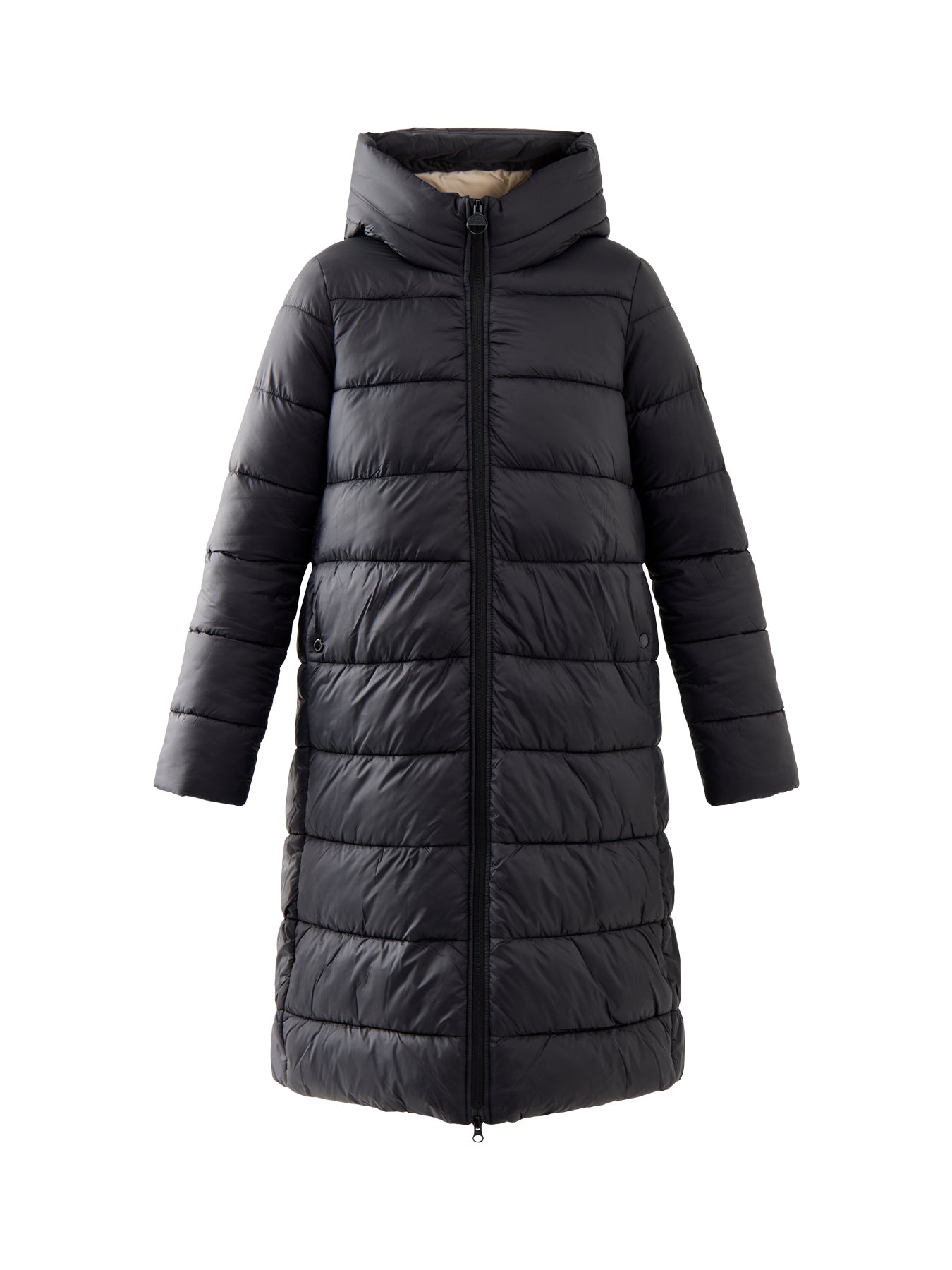 Womens Barbour International Longline Olivios Puffer Jacket Black