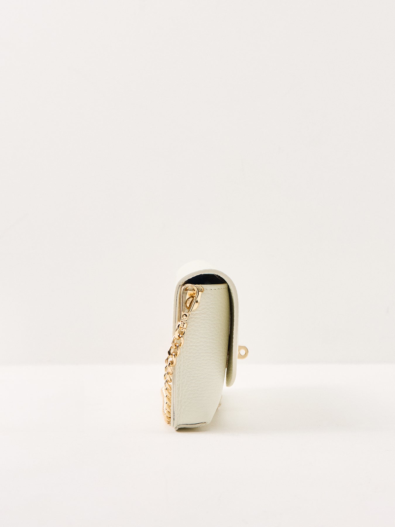 Mila Leather Phone Bag Buttermilk