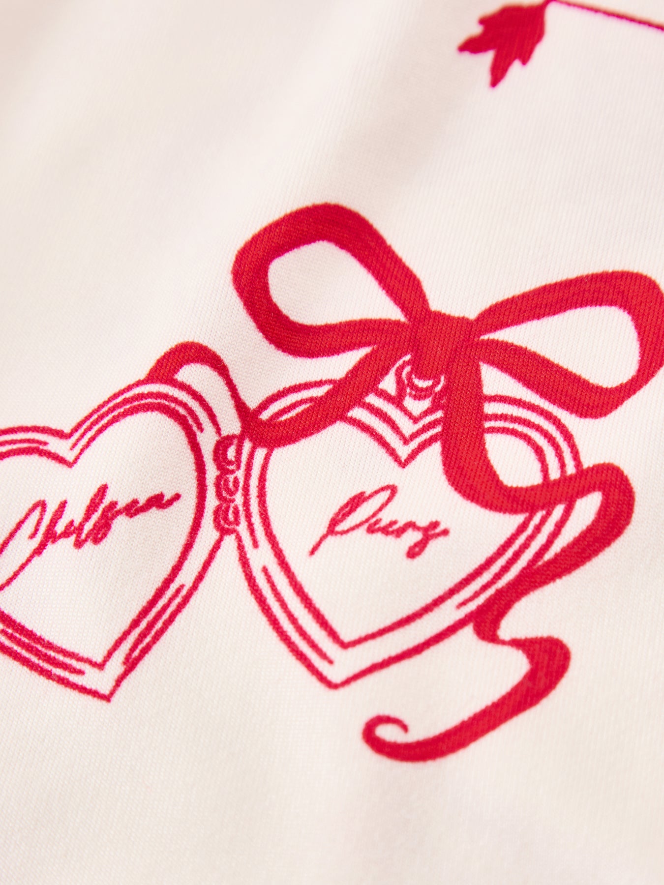 Valentine’s Cupid Print Short Pyjama Set Pink