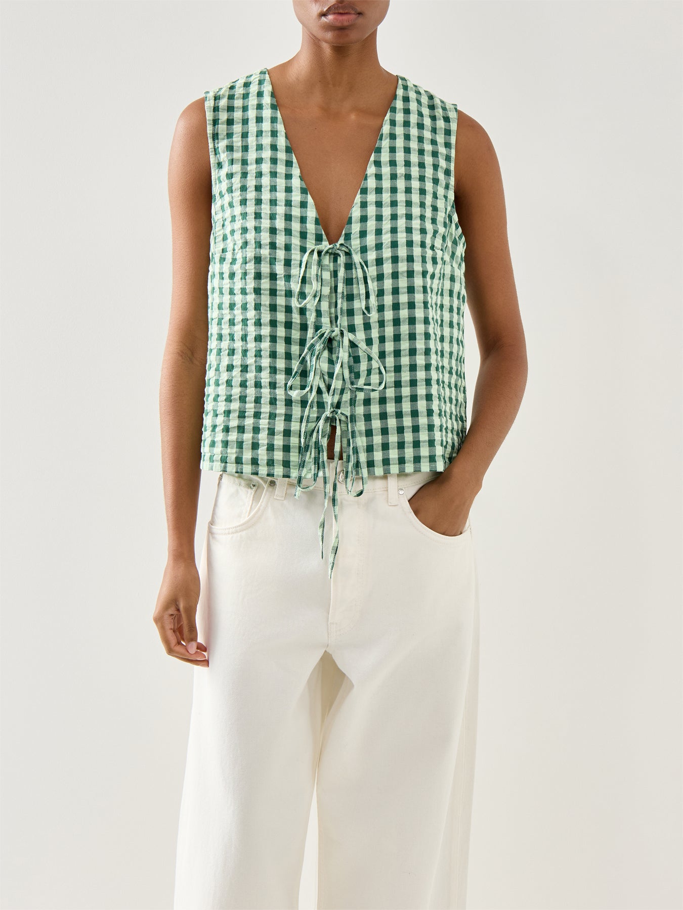 Tessa Sleeveless Top Green