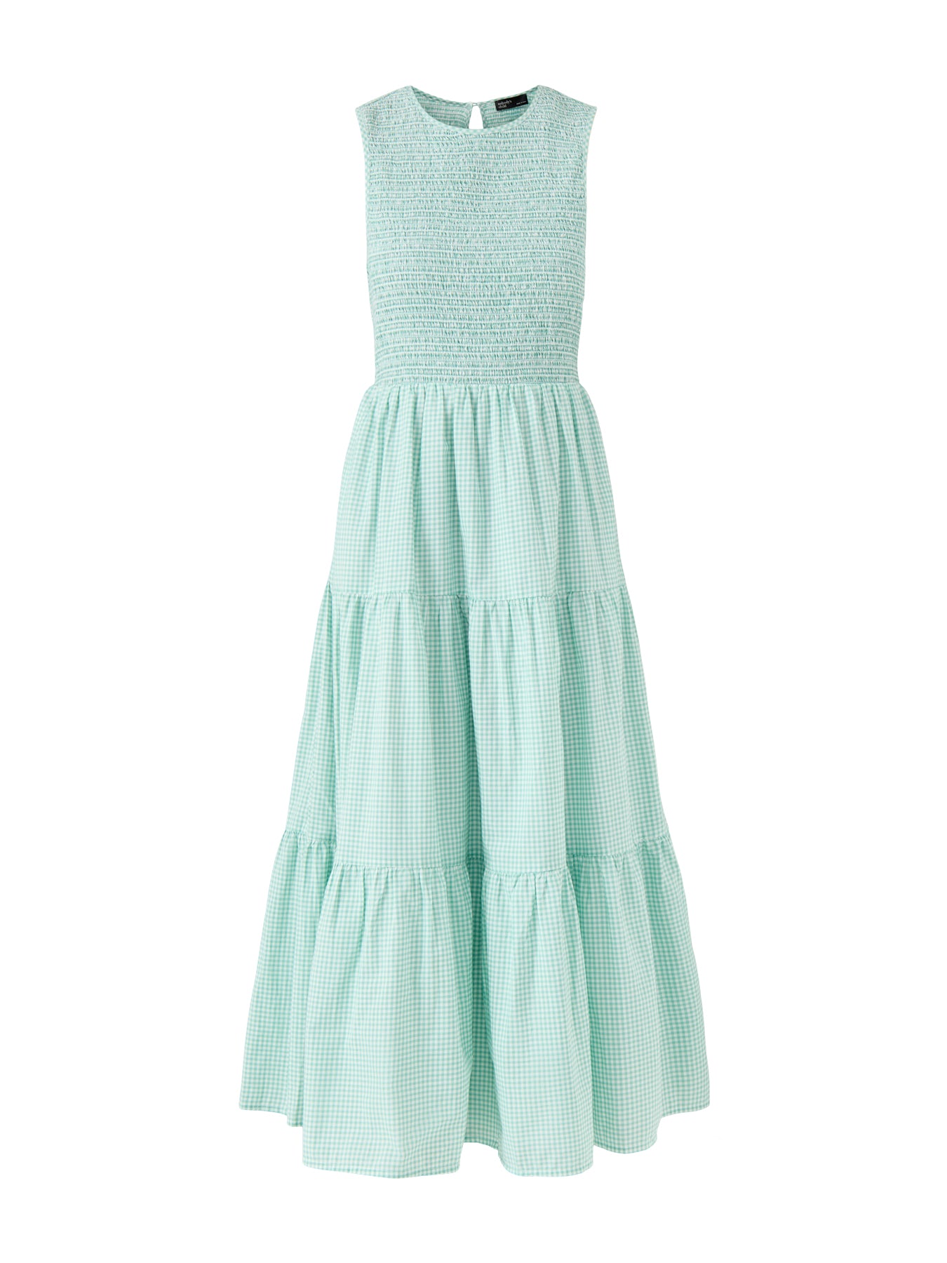 Sleeveless Charlie Gingham Midaxi Dress Blue