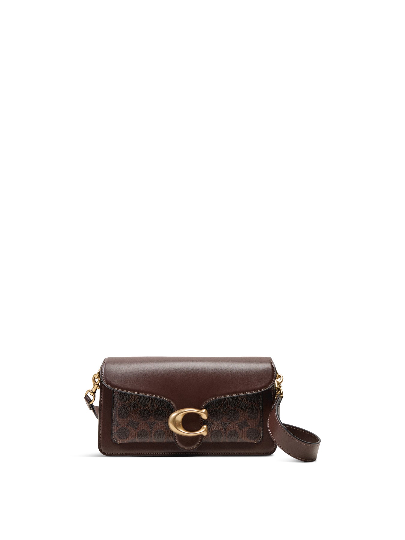 Coated Canvas Signature Tabby Shoulder Bag 26 Refresh Maple Maple