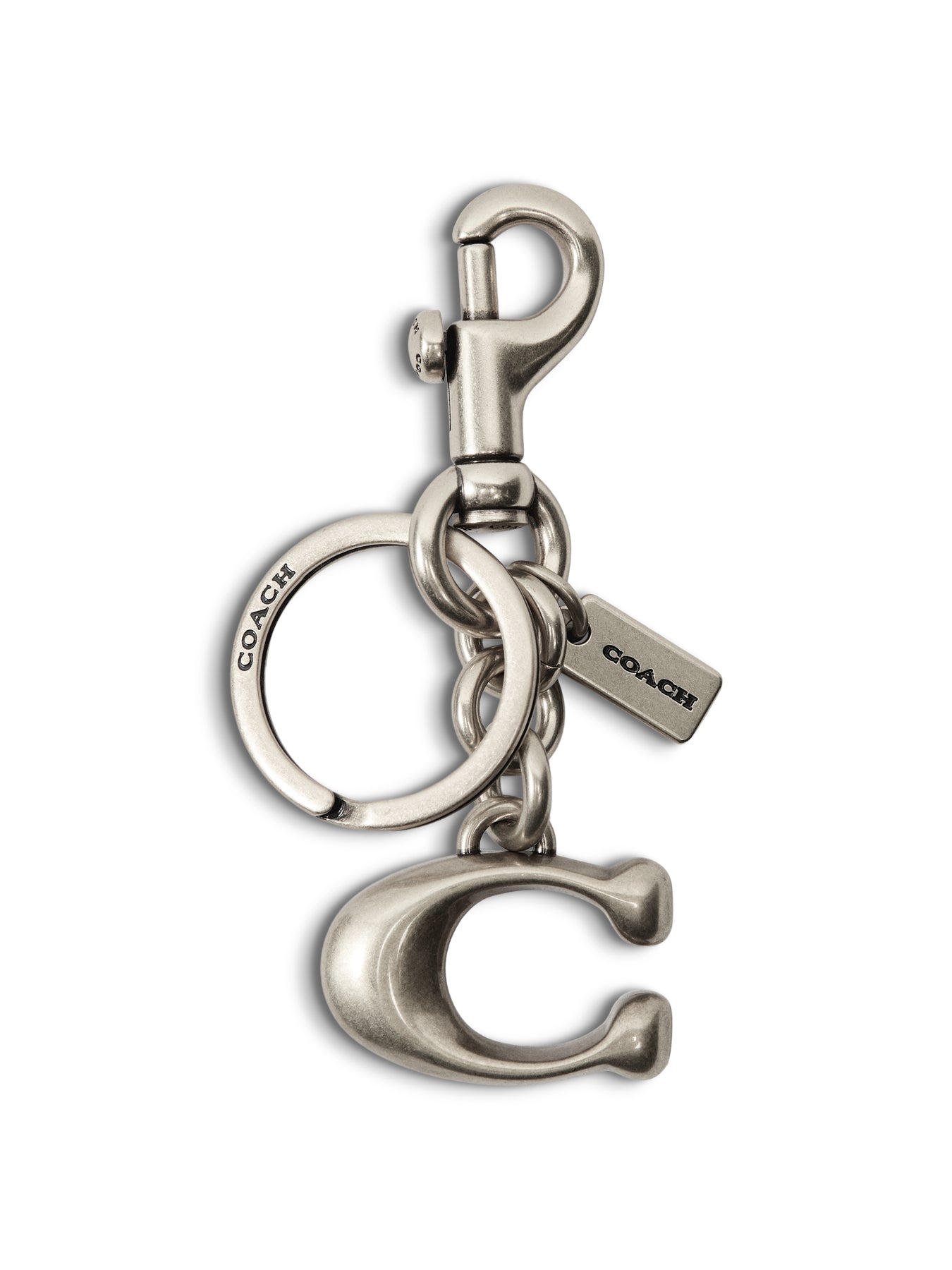 Solid C Bag Charm Silver – Fenwick