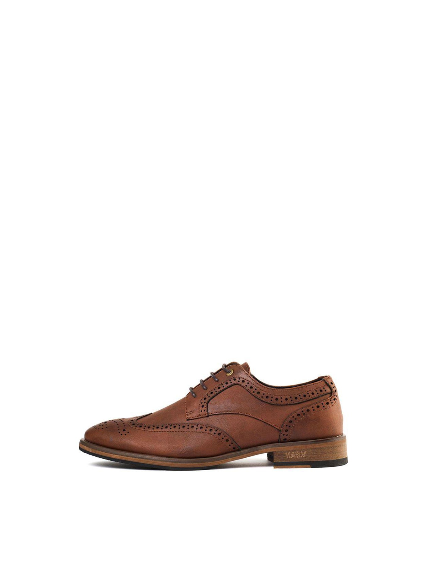 Barley 2 Vegan Brogue Shoes Tan