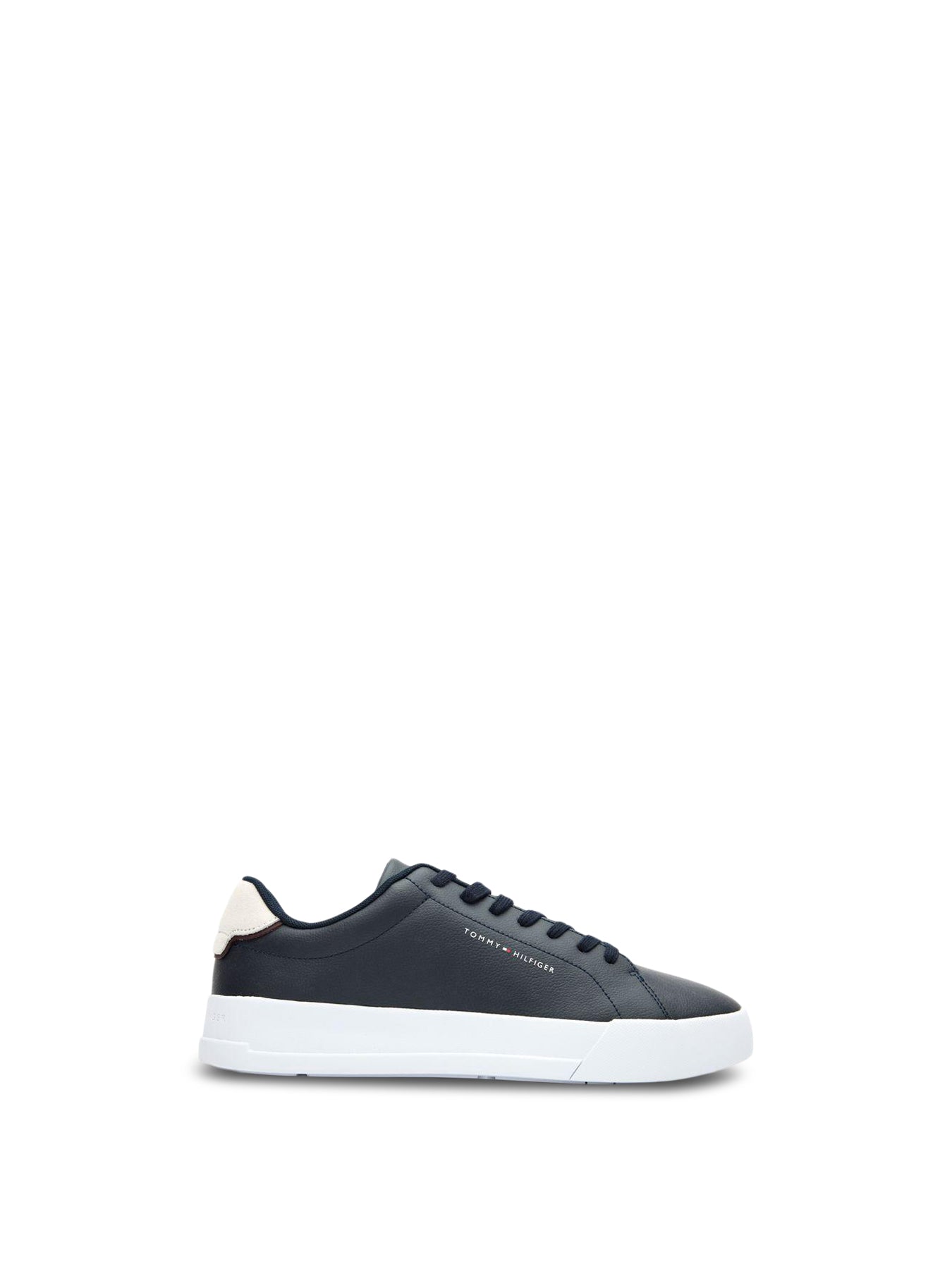 Tommy Hilfiger Court Leather Detail Trainers Blue