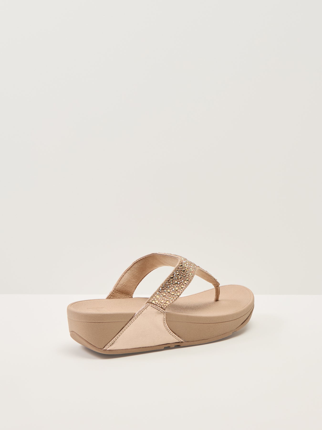 Lulu Crystal-Mix Toe-Post Sandals