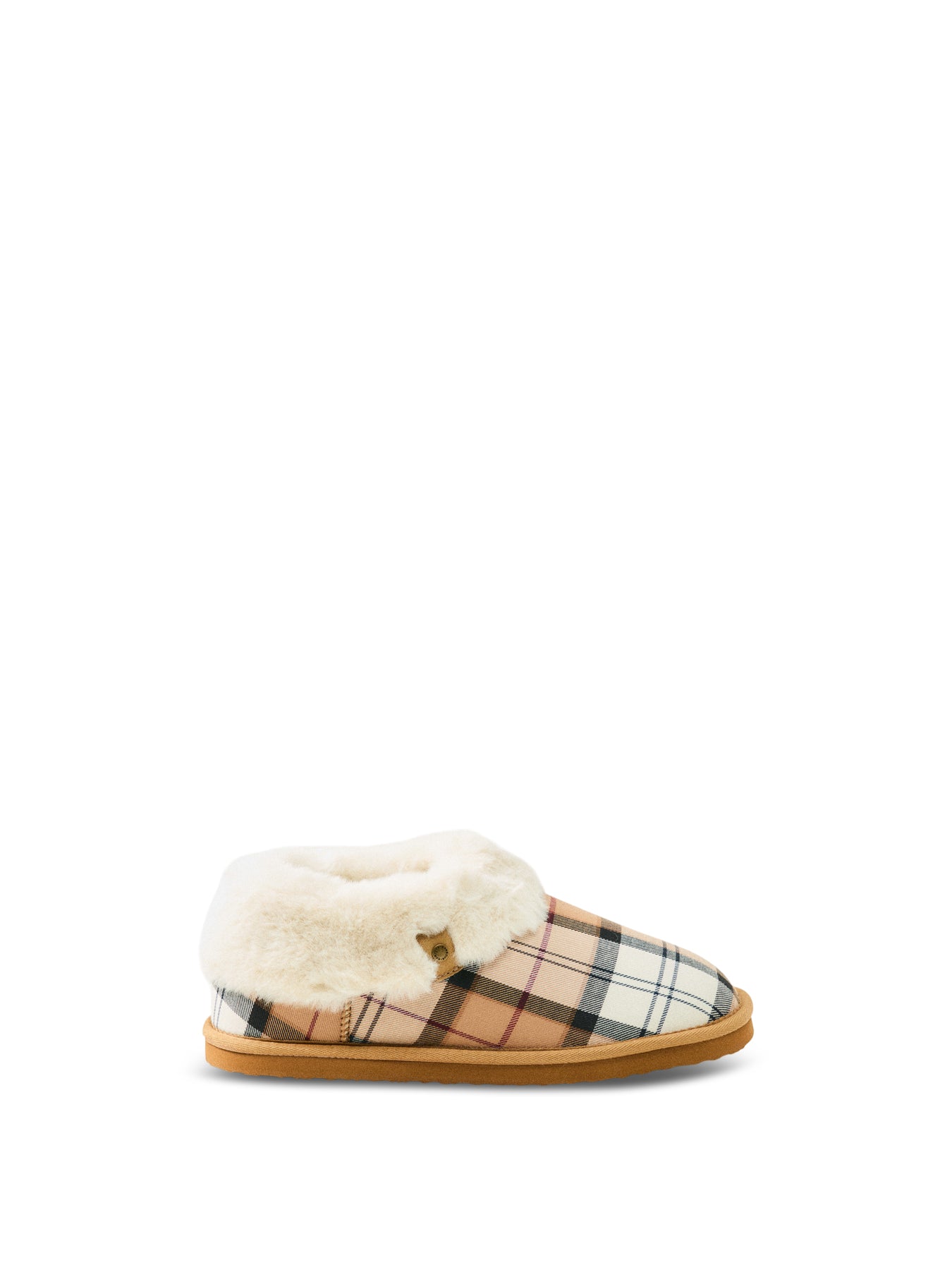 Eloise Tartan Bootie Slippers Hessian Tartan