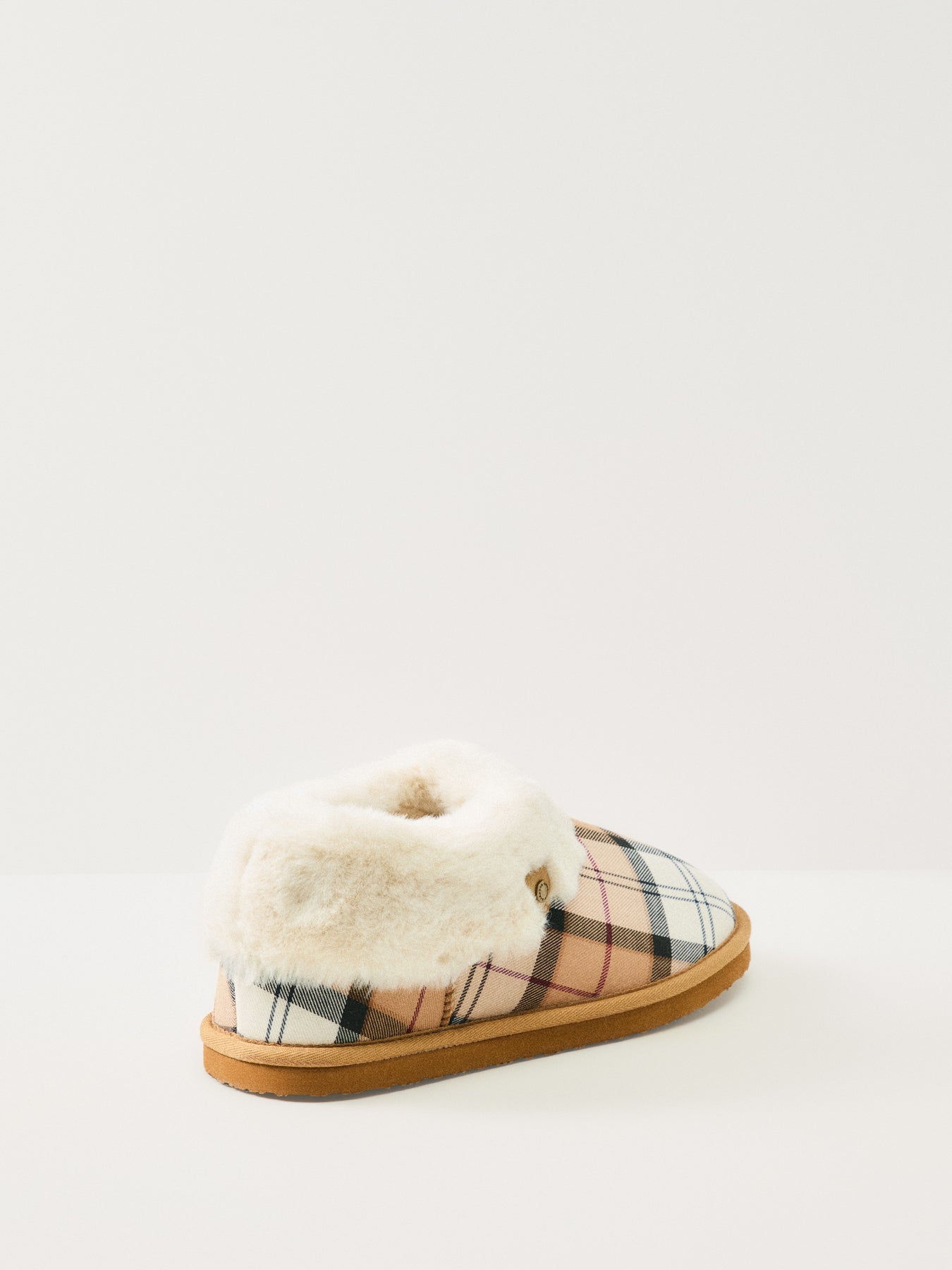 Eloise Tartan Bootie Slippers Hessian Tartan