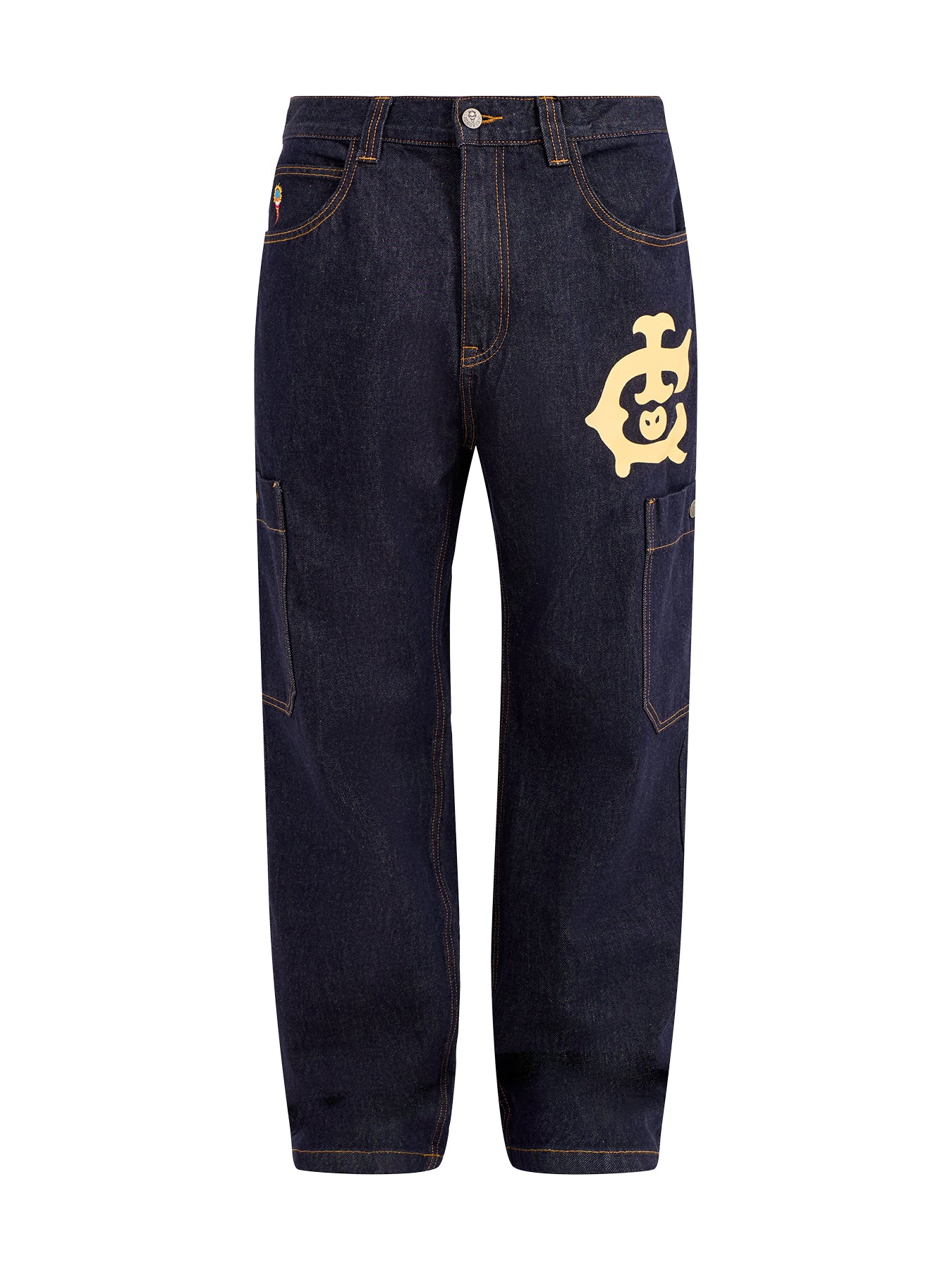 Western Denim Pants Purple